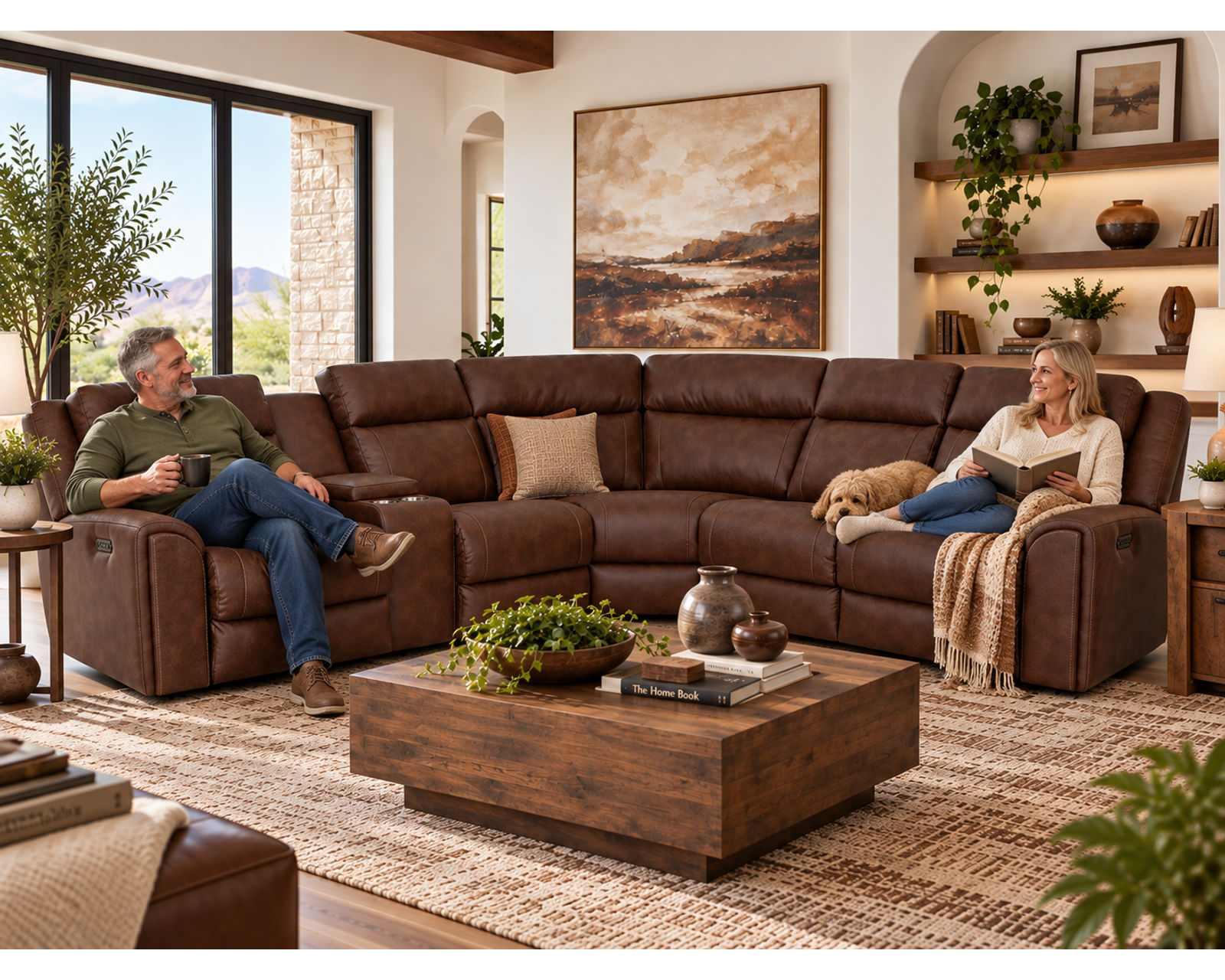 Phoenix 693 Three-Piece Reclining Sectional (Three Recliners. One Incredible Place to Relax) Neori Air Massage Available - Image 5