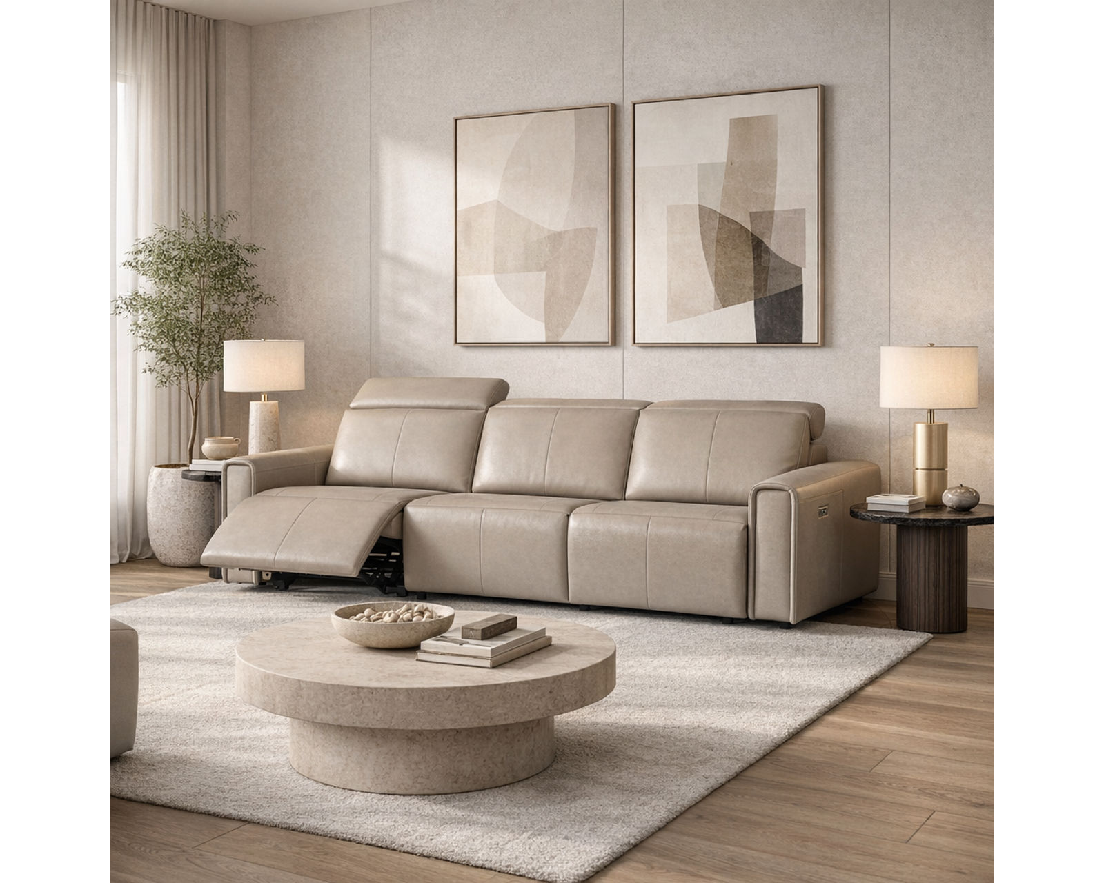 Nya Dual Power Reclining Sofa — Available in Standard & Wide Cushions, 140+ Leather Options, and 84", 87", or 116" Widths - Image 13