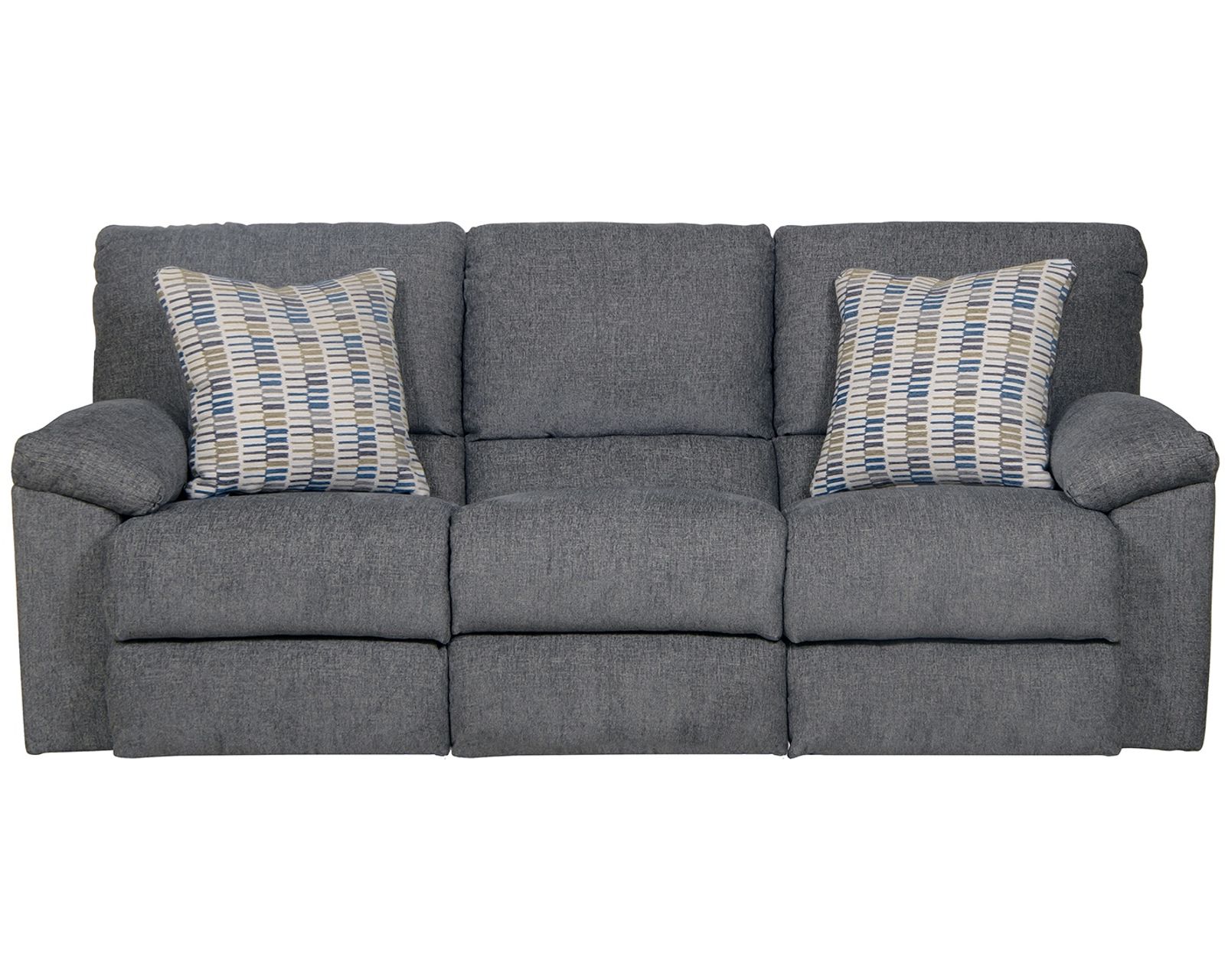 Tyler 85" Double Reclining Sofa in Pewter