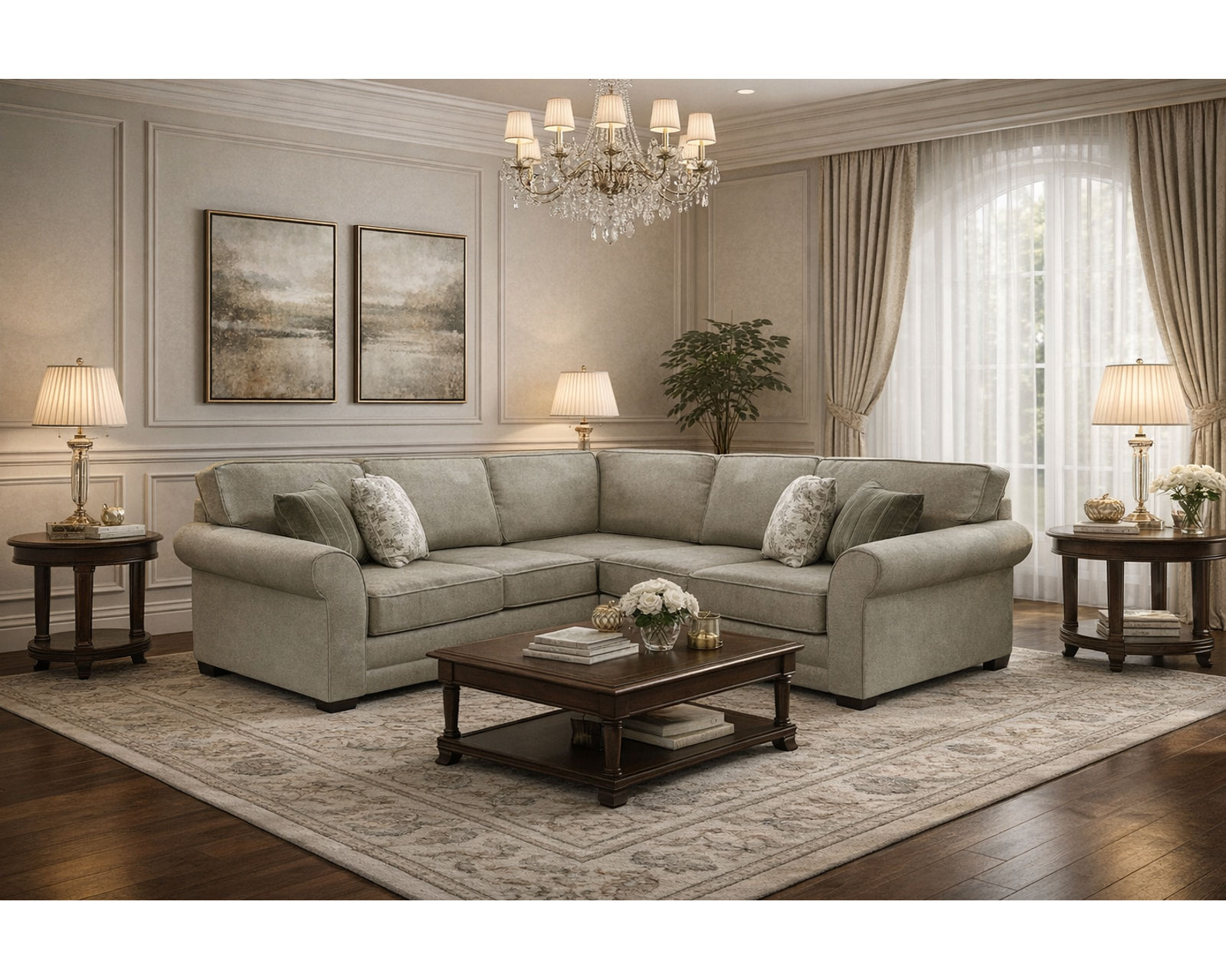 Brantley Stationary Sectional (+100 Standard and Performance Fabrics) - Image 13