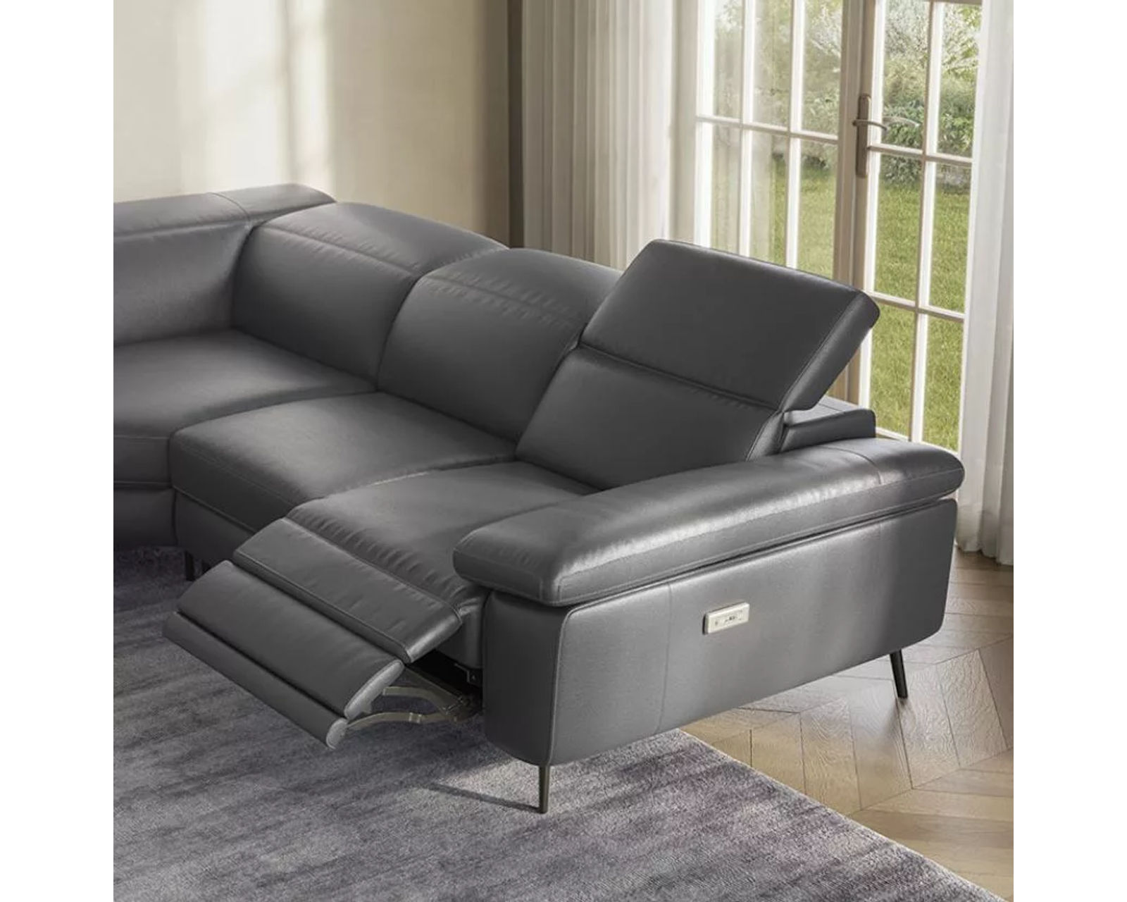 Coro Power Headrest Power Reclining Sofa (85" or 95") +50 leathers - Image 5
