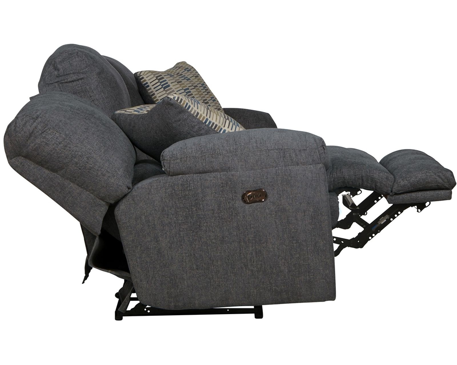 Tyler 85" Double Reclining Sofa in Pewter - Image 14