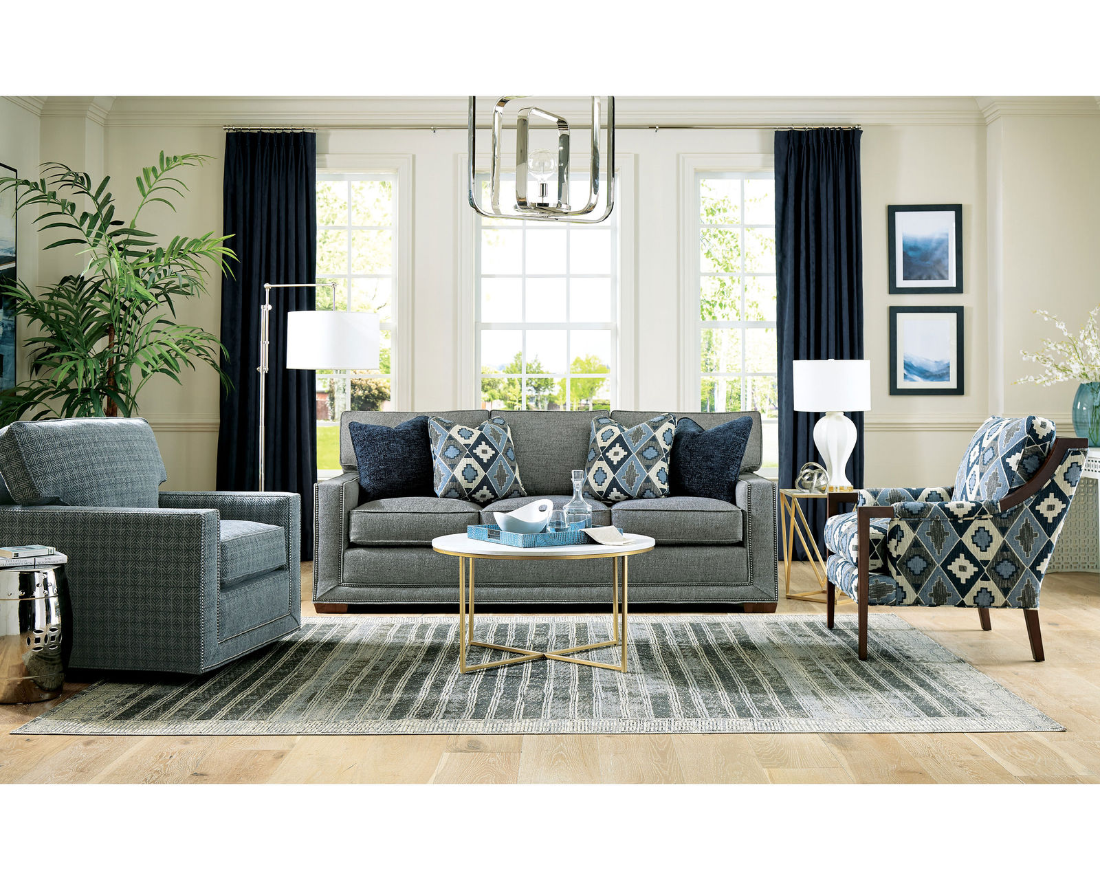 Daniel 90" Stationary Sofa (Performance fabrics) - Image 9