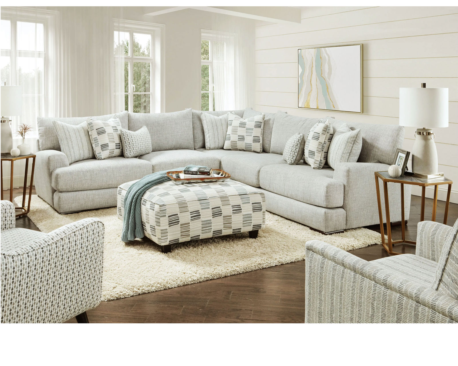 Entice Paver Sectional Three Piece Stationary Sectional - Image 3