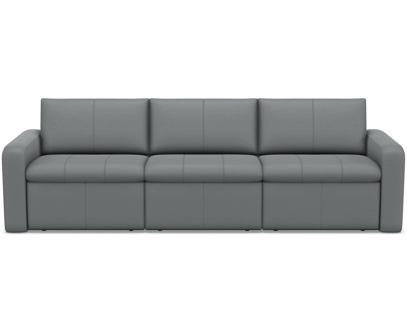 Blanche Reclining or Stationary Sofa — Available in Wide Cushions, 140+ Leather Options, and 79"or 112" Widths