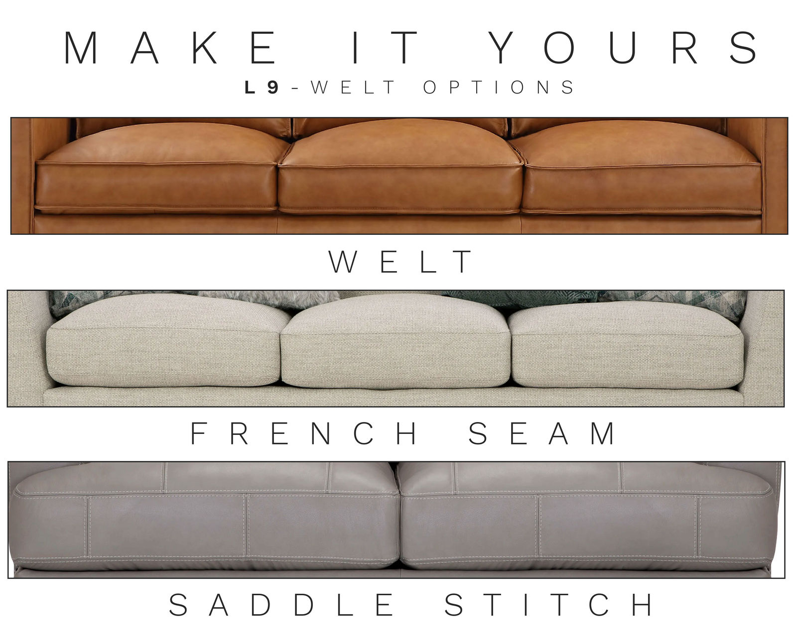 L9 Leather Queen Sleeper (40+ colors) Make it Yours - Image 6