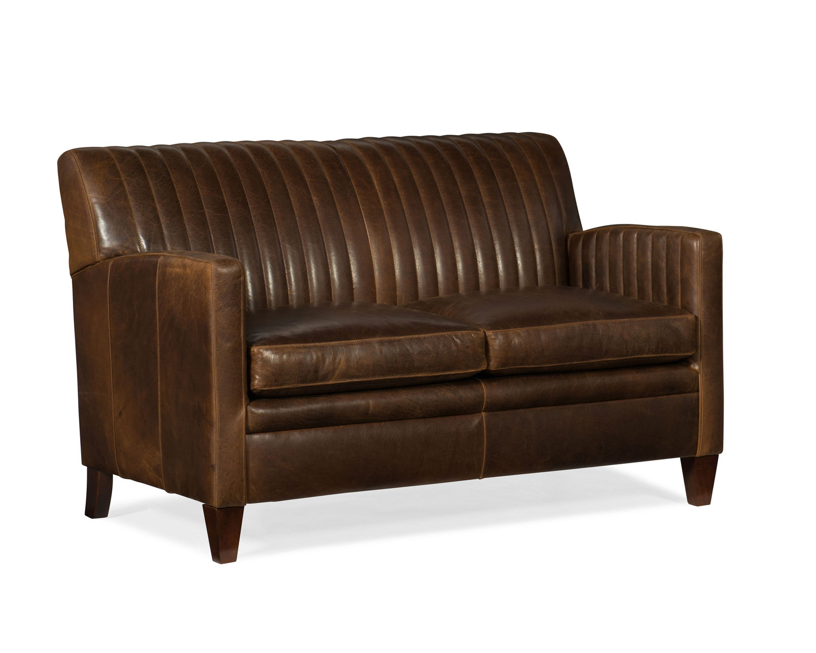 Barnabus Leather Loveseat 8-Way Tie (Made to order leathers)