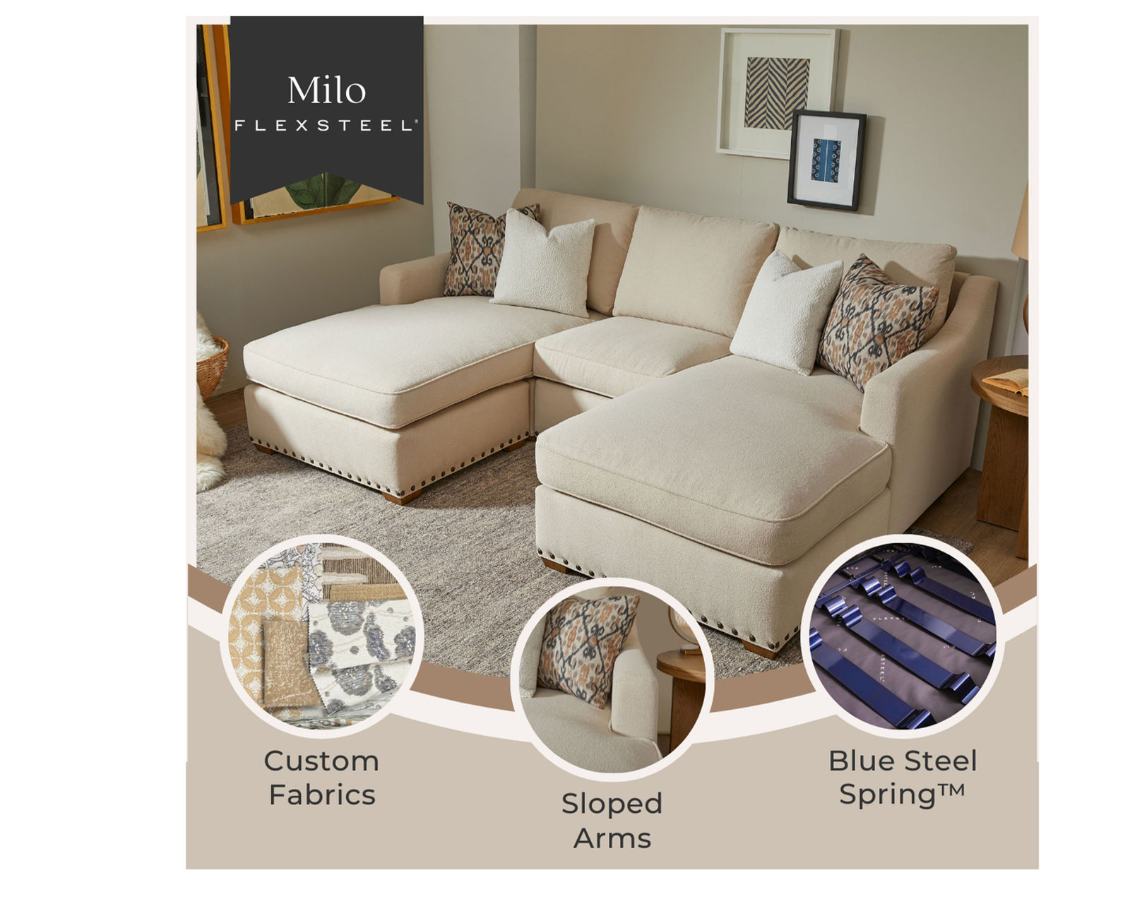 Milo 7050 Stationary Sectional (+100 fabrics) - Image 12