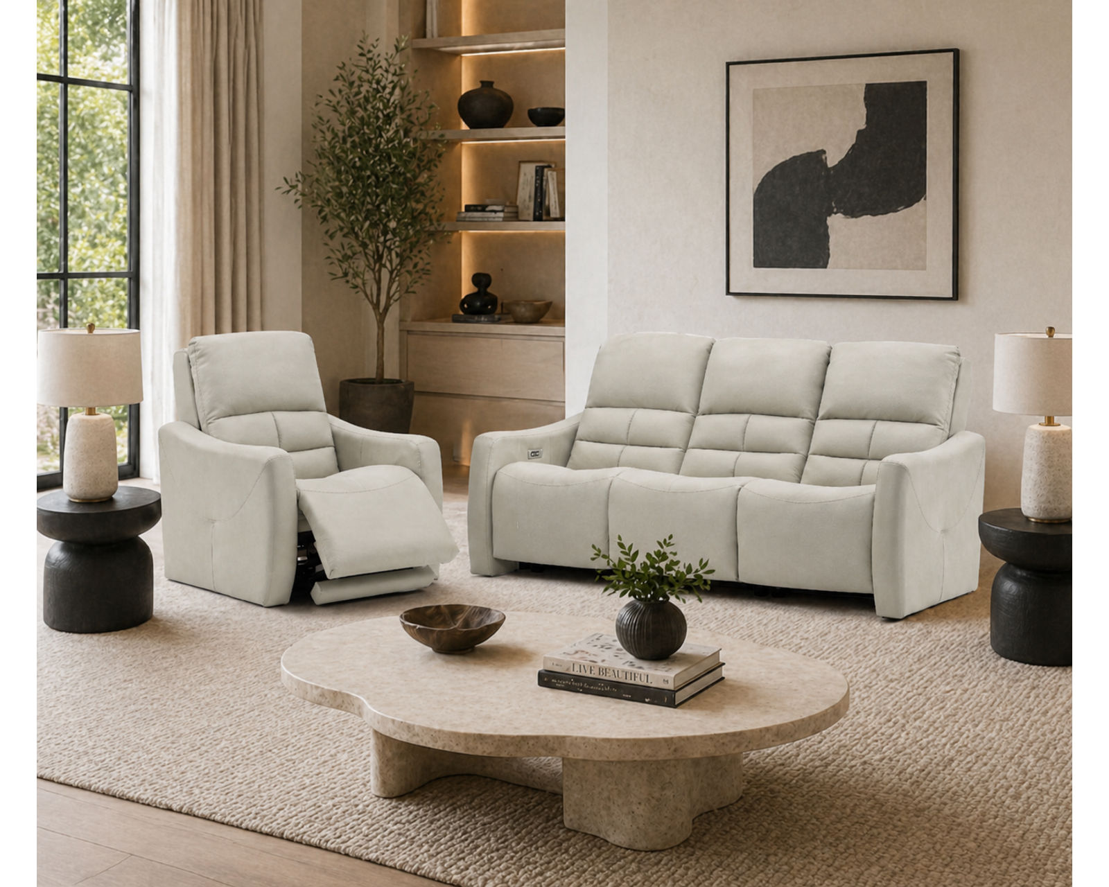 Asher Dual Power Reclining Sofa — Available in Standard & Wide Cushions, 140+ Leather Options, and 75", 79", or 97" Widths - Image 14