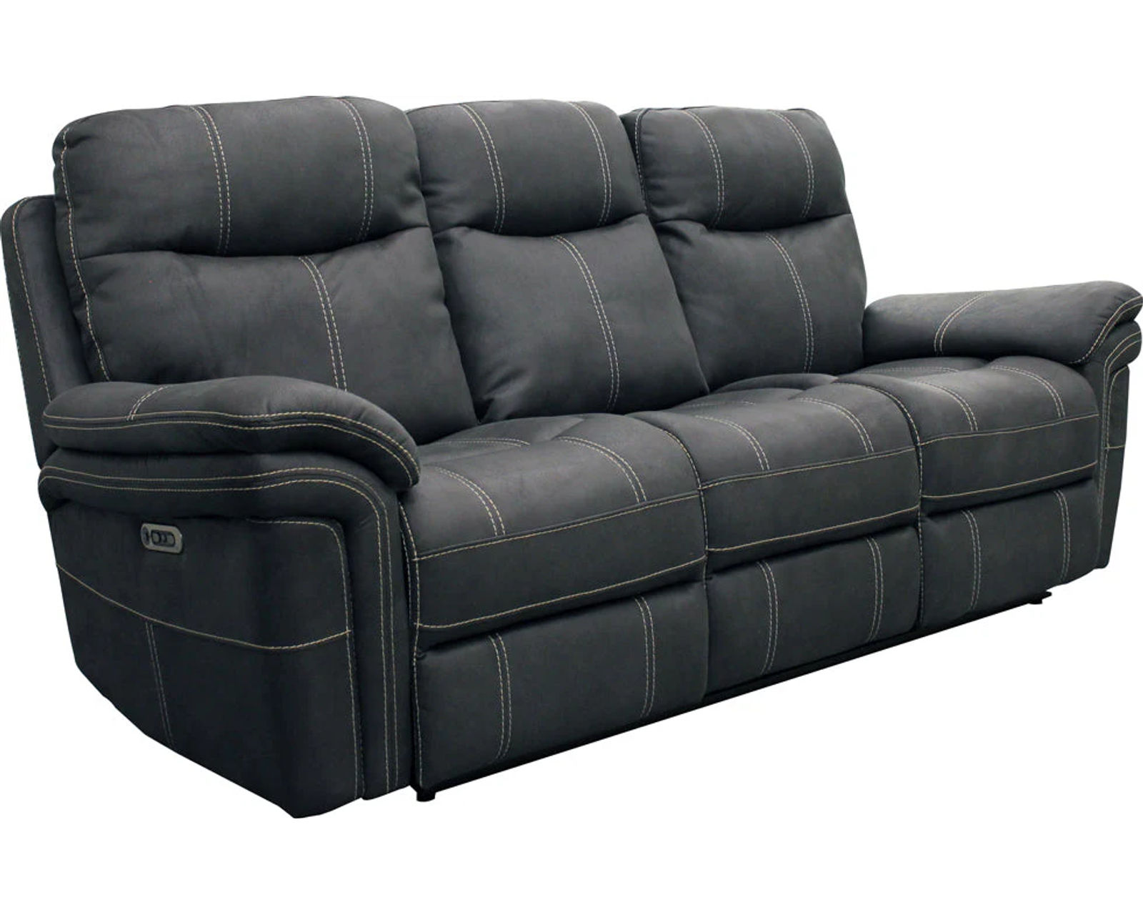 Mason 90" Charcoal Power Headrest Power Reclining Sofa