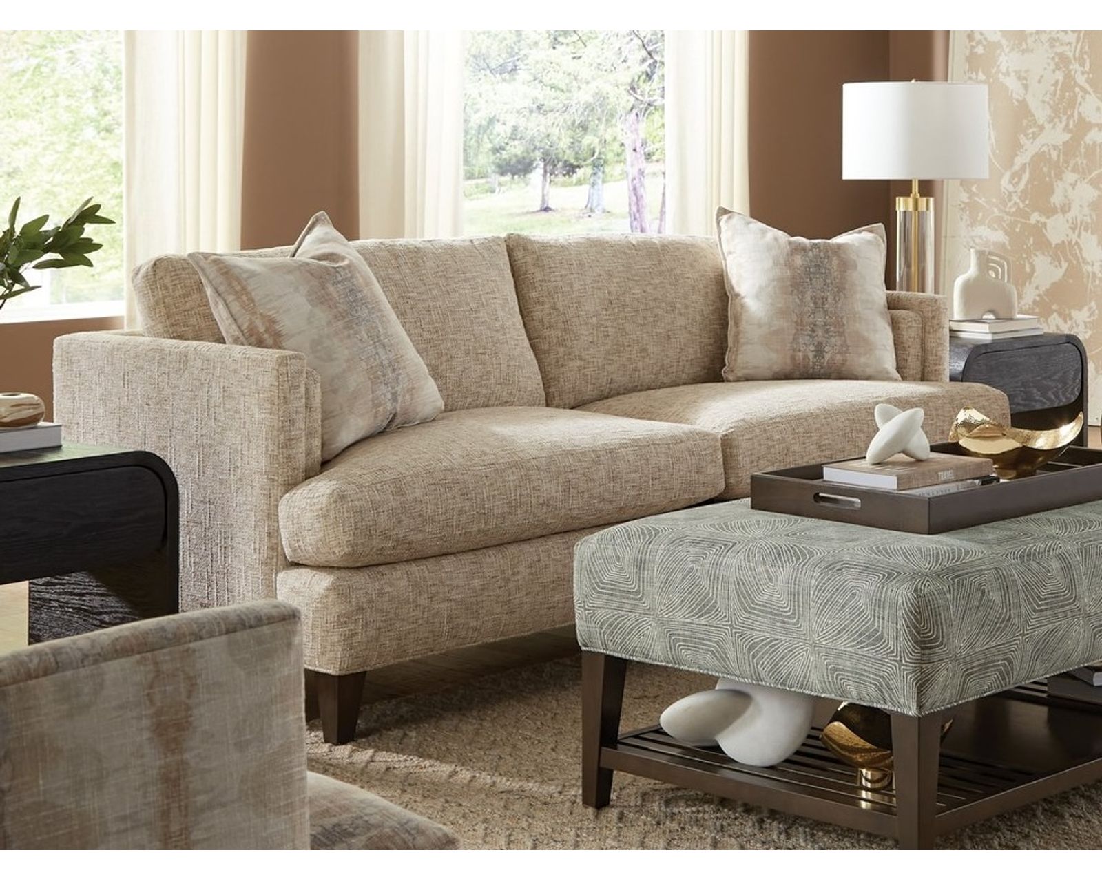 Bernard 7469 Two Cushion Sofa (86") +100 High Performance Fabrics - Image 7