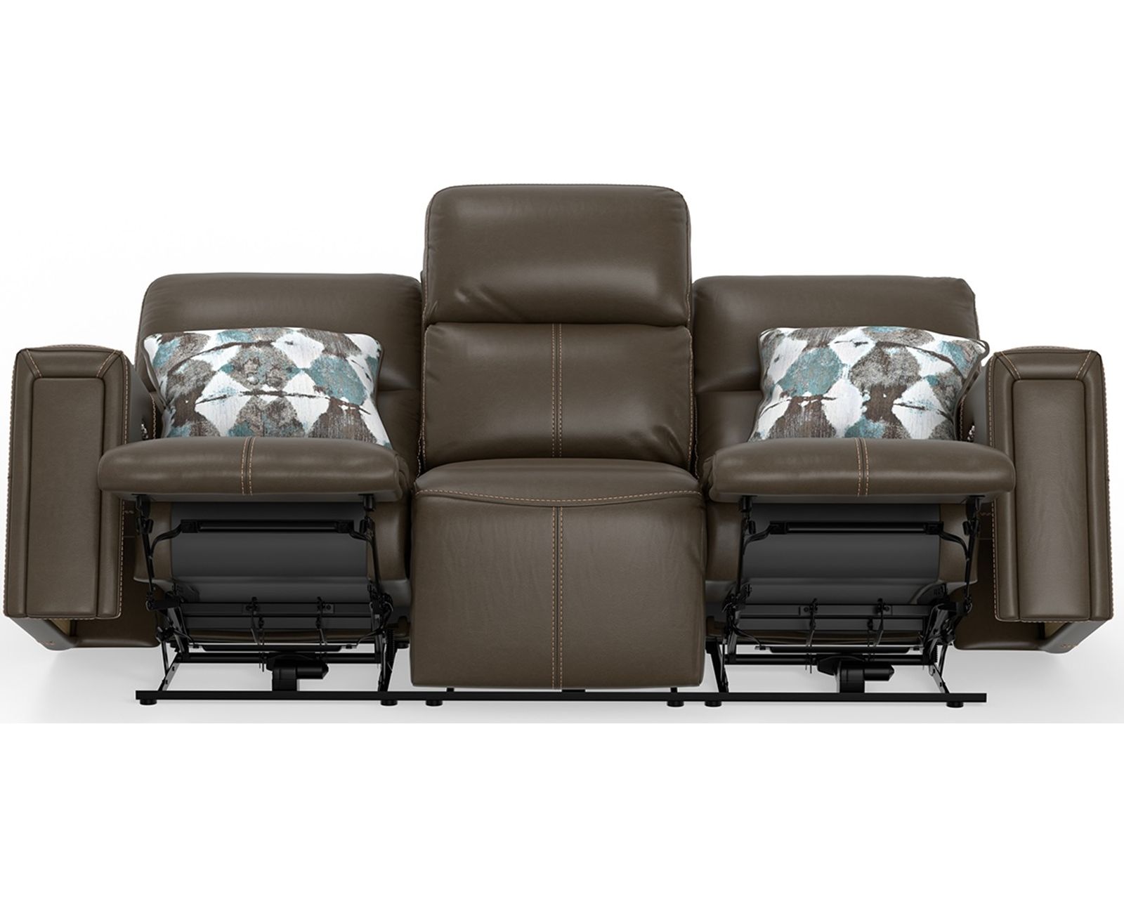 Arezzo 87" Zero Gravity Power Headrest Power Reclining Leather Sofa (Two colors) - Image 11