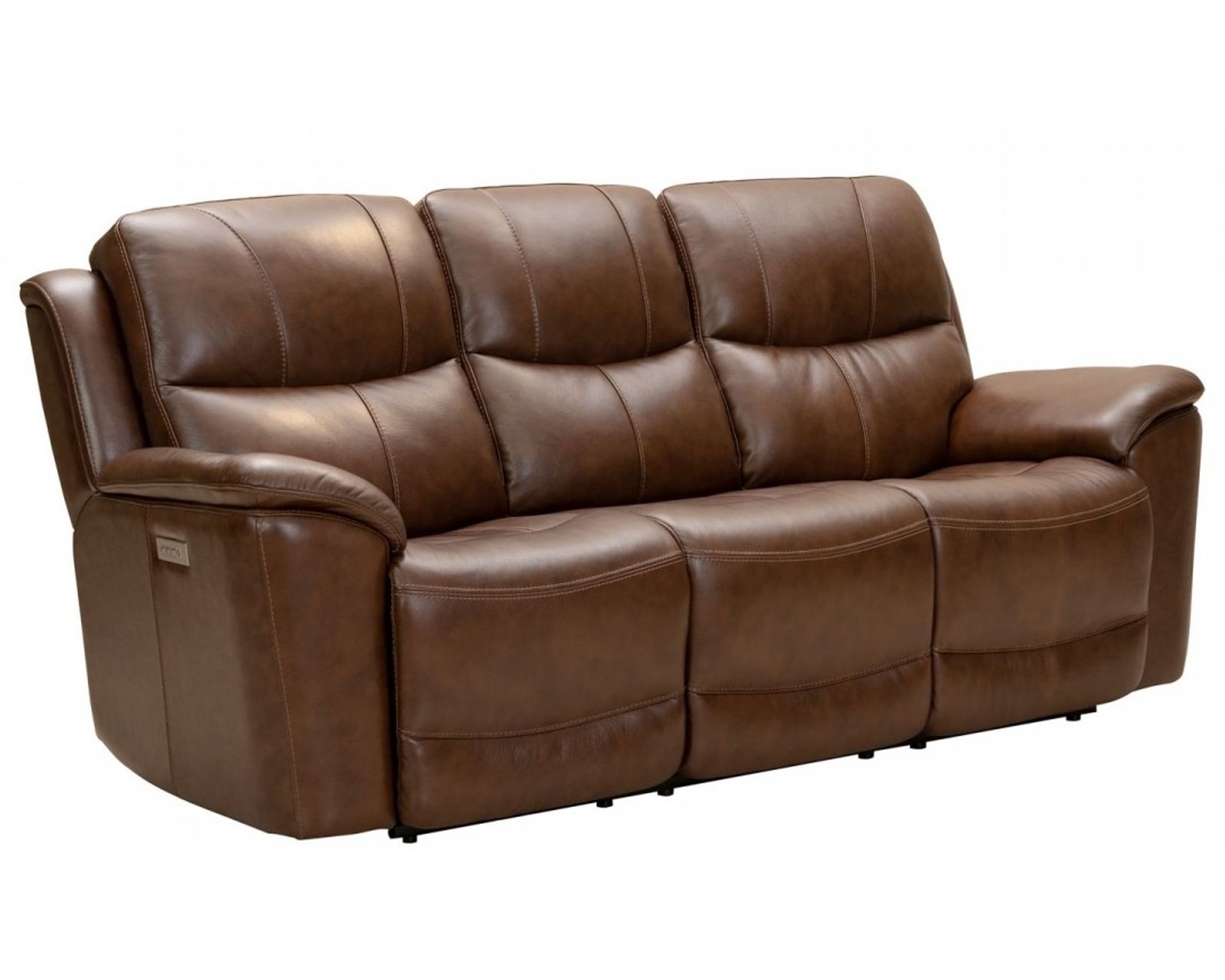 Kaden Leather Power Headrest - Power Lumbar Power Reclining Sofa (Taupe) - Image 2