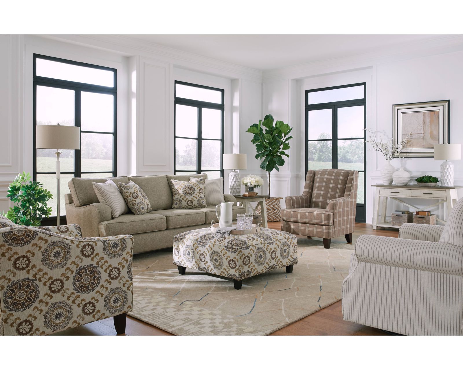 Crossroads Mink 98" Sofa (includes pillows) - Image 2