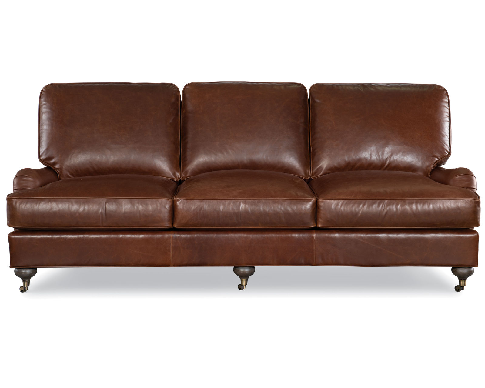 Somerset 76" - 86" - 95" Leather Sofa (Made to order leather)