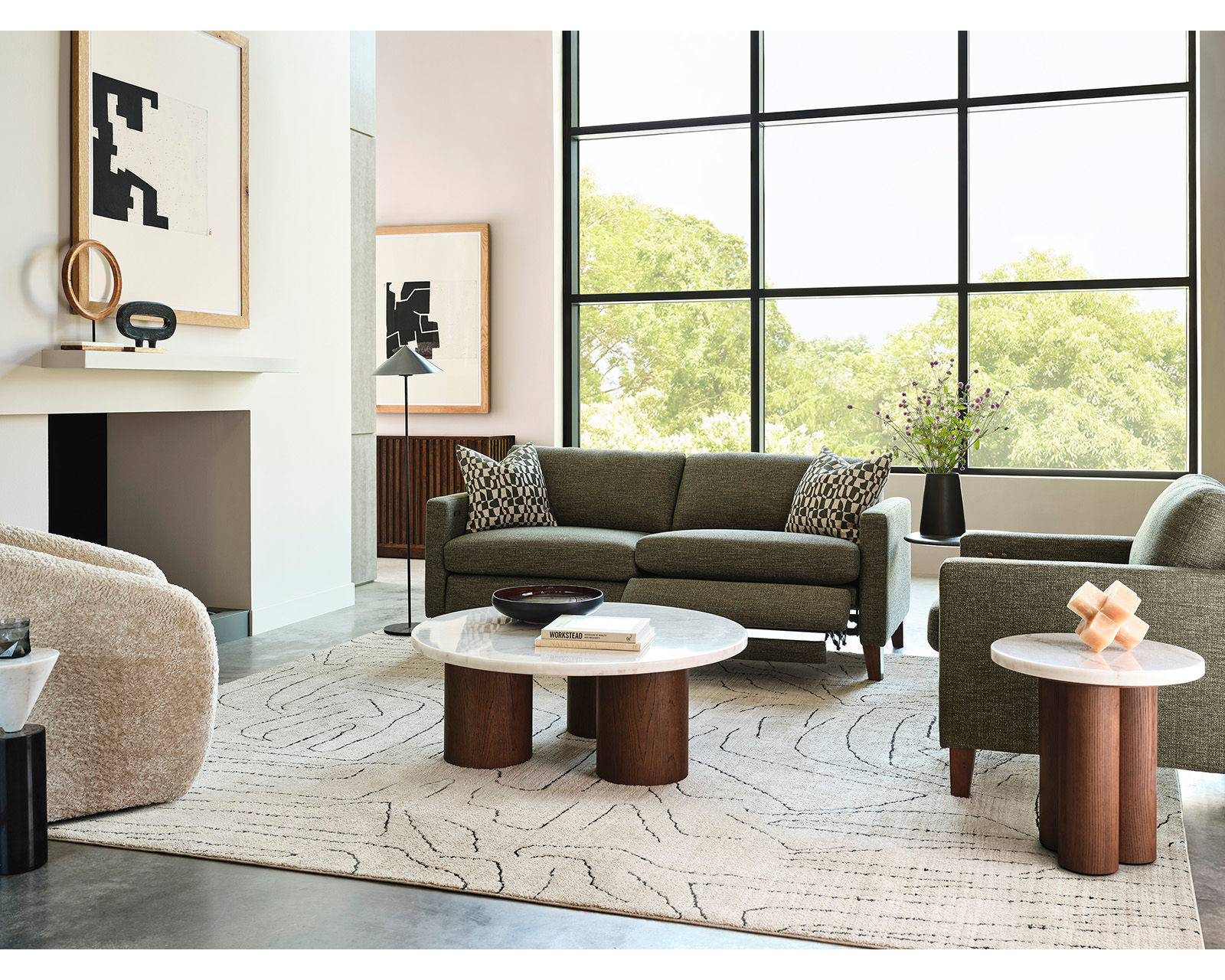 Traftly 82" Mid-Century Power Incliner Sofa (+50 fabrics) - Image 11
