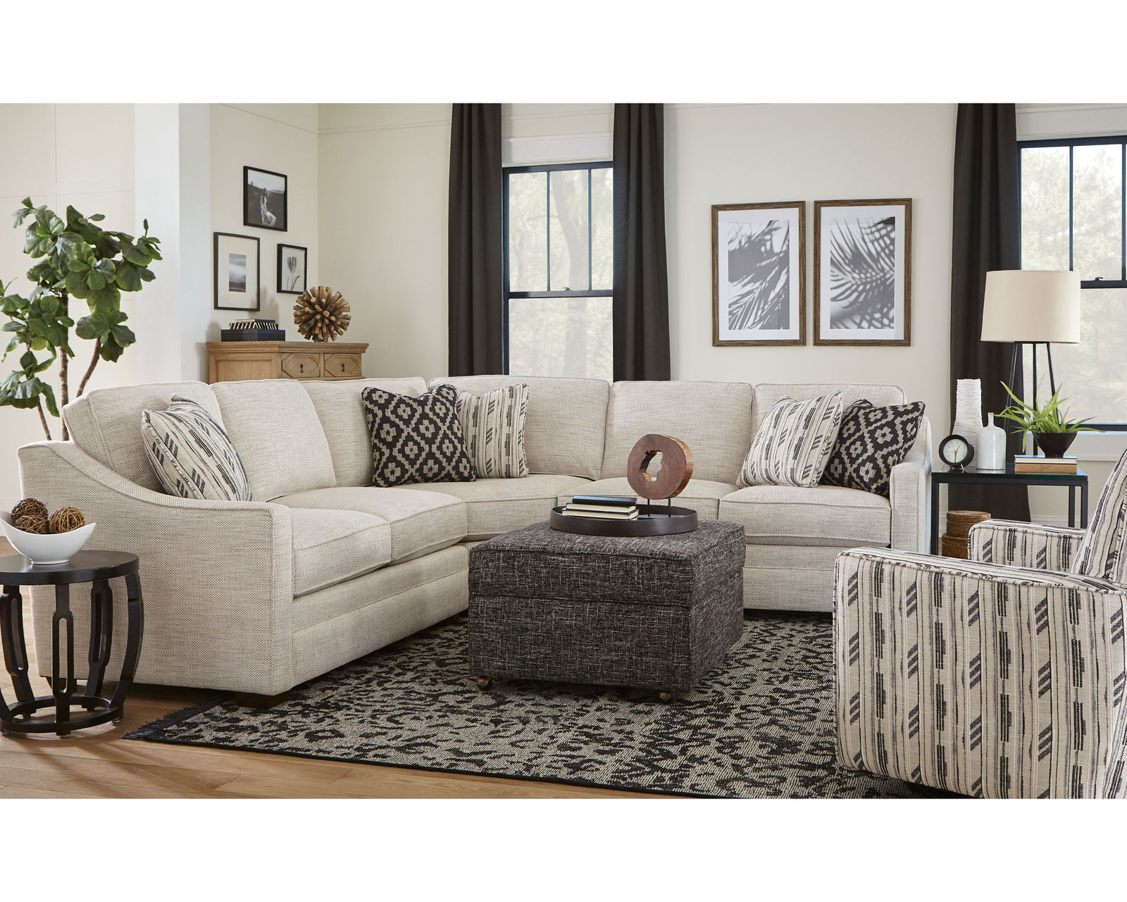 F9 Stationary Sectional (100+ Performance fabrics) Make it Yours - Image 11