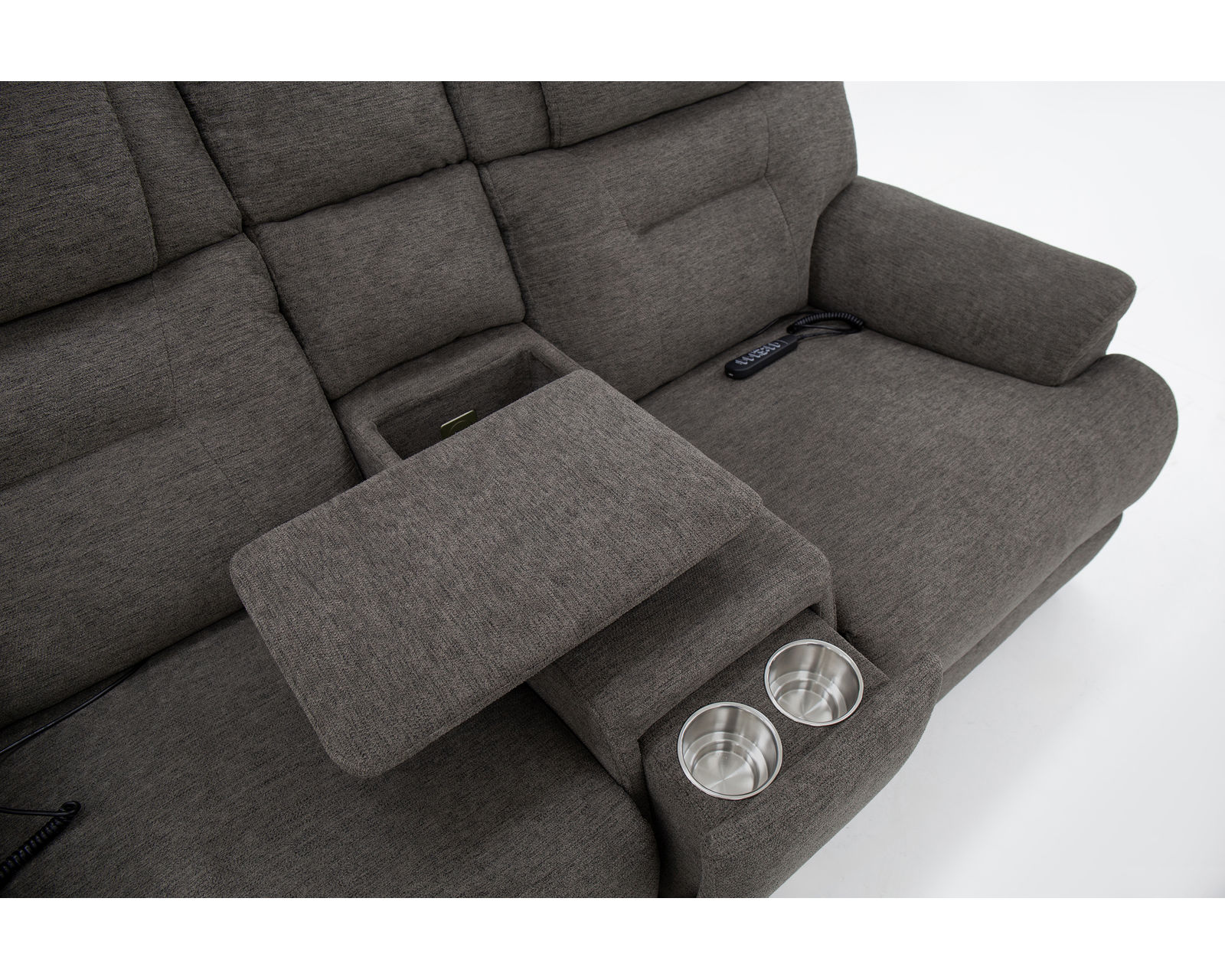 Zofa Zecliner Power Sleep Modular Sectional with Power Headrest, Lumbar, Heat, & Massage - Image 12