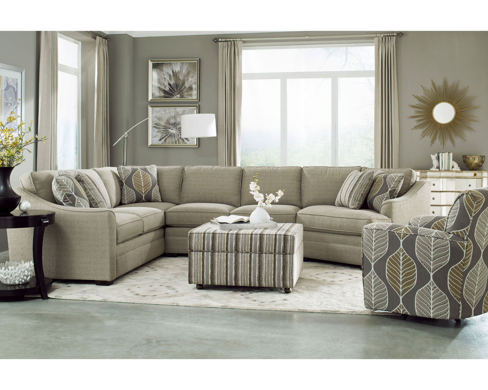 F9 Stationary Sectional (100+ Performance fabrics) Make it Yours - Image 17