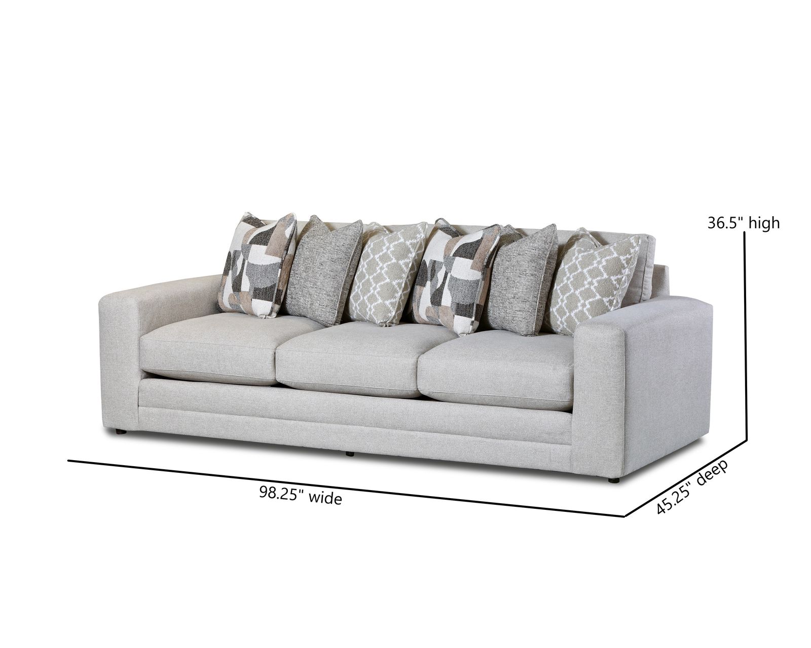 Gold Rush Antique 98" Sofa - 7003-00 (includes pillows) - Image 3