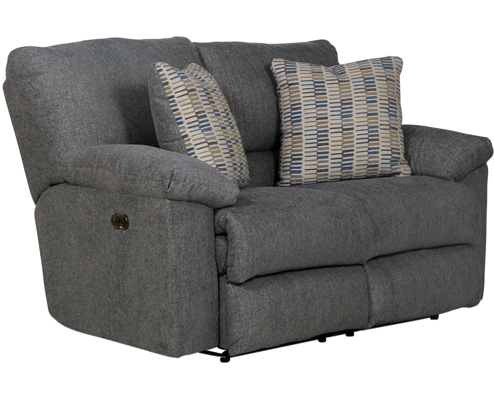 Tyler 85" Double Reclining Sofa in Stonewash - Image 14