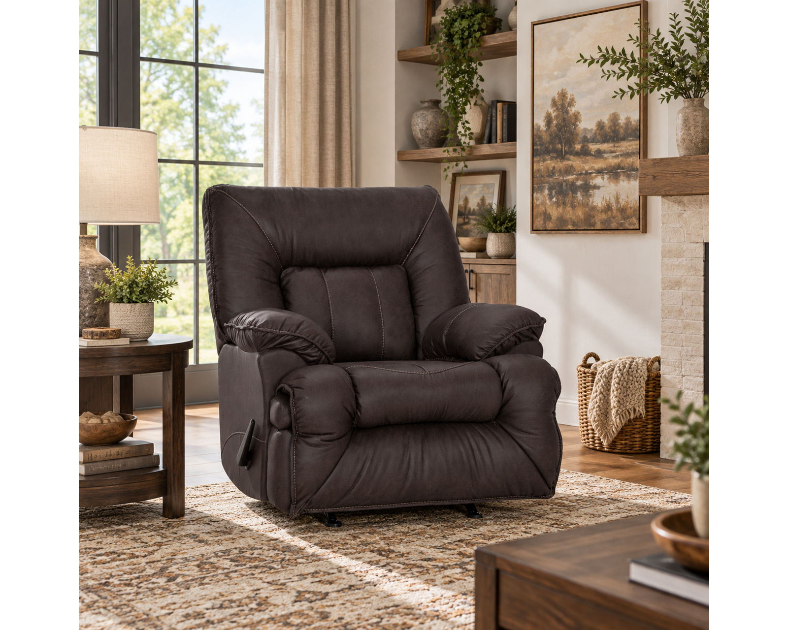 Hector 764 Reclining Sofa w/ Drop Down Table (91") - Choice of Colors - Image 7