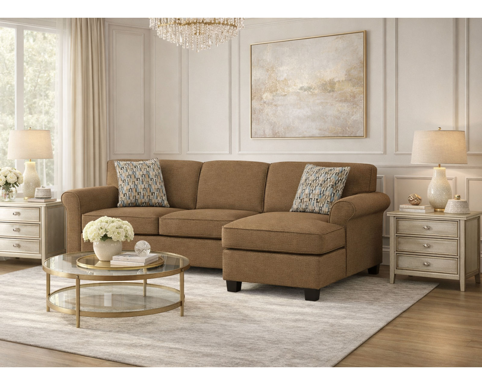 Angie 83" Sofa Chaise (+100 Standard and Performance Fabrics) - Image 5