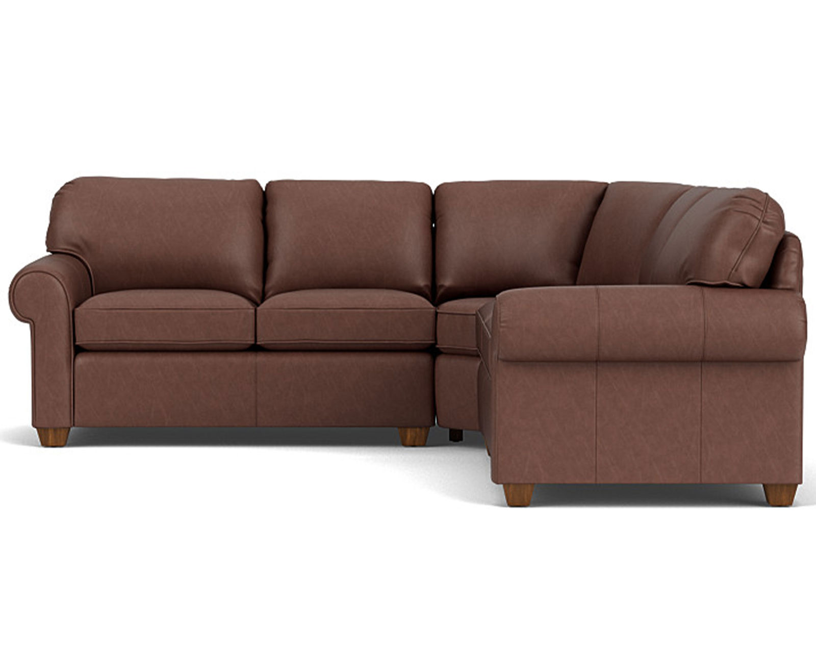 Thornton Leather Stationary Sectional (Leather choices) - Image 9