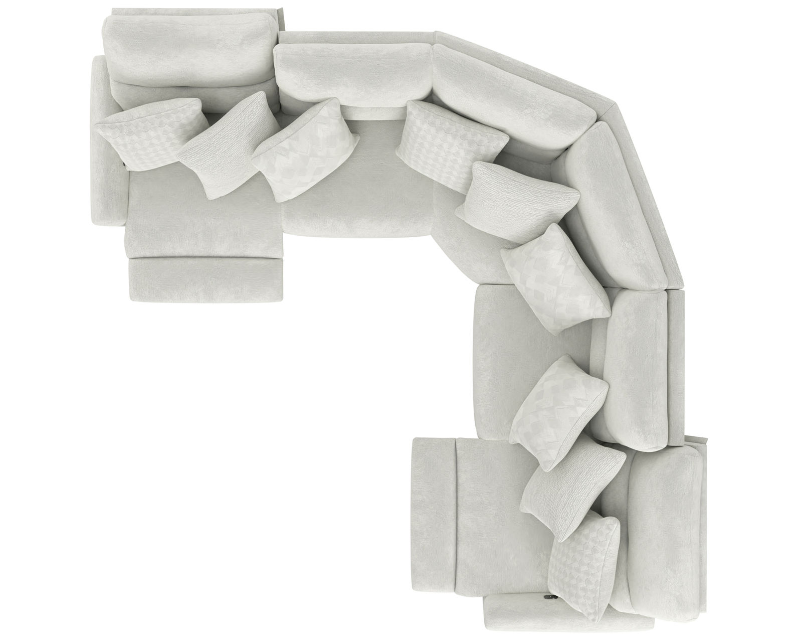 Majesty 336 Deep Seat Power Reclining Sectional - Heavy Weight - 400 lb. per recliner (+2 colors) - Image 21
