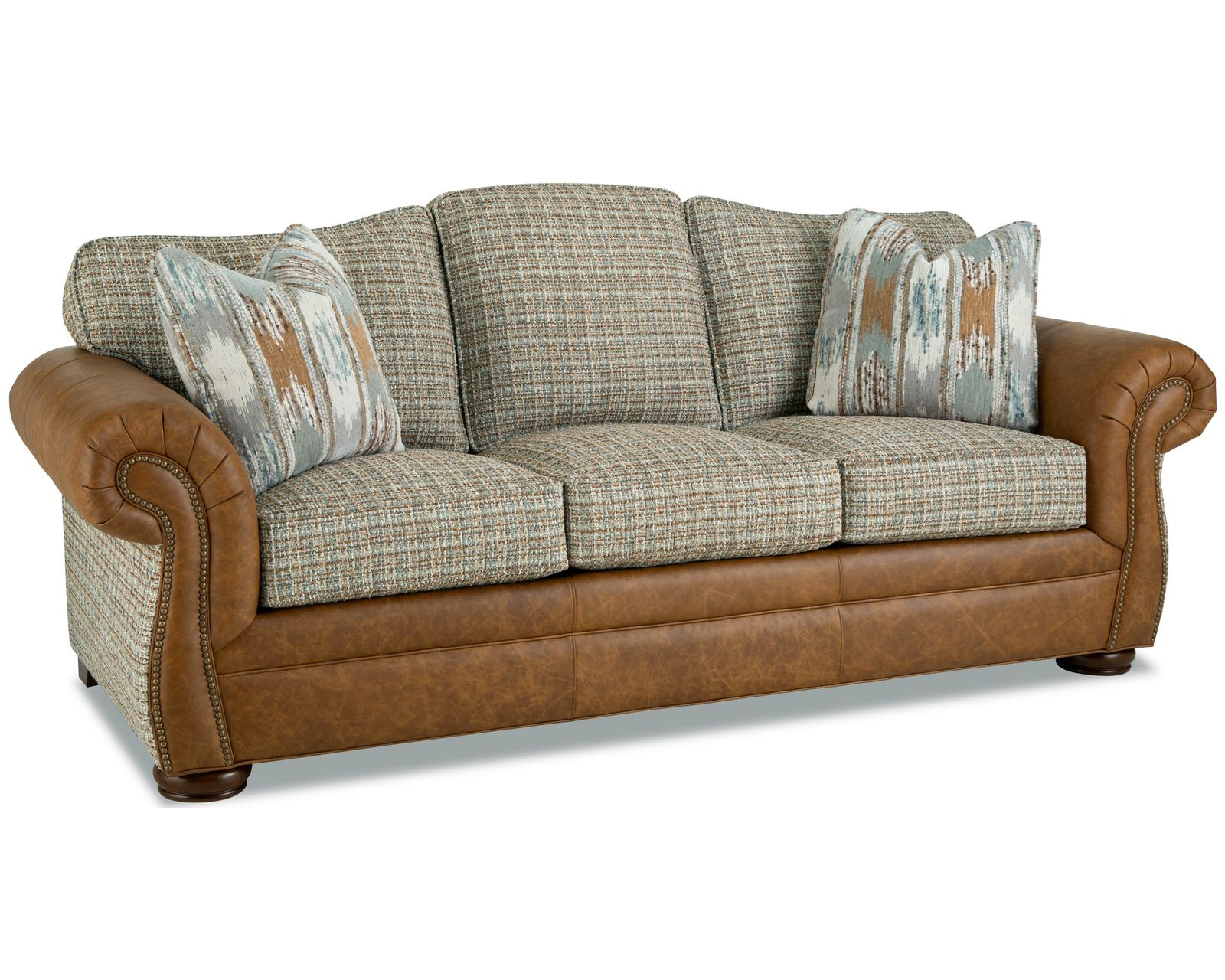 Grandover LF2685 Leather and Fabric Sofa (92") - Image 3