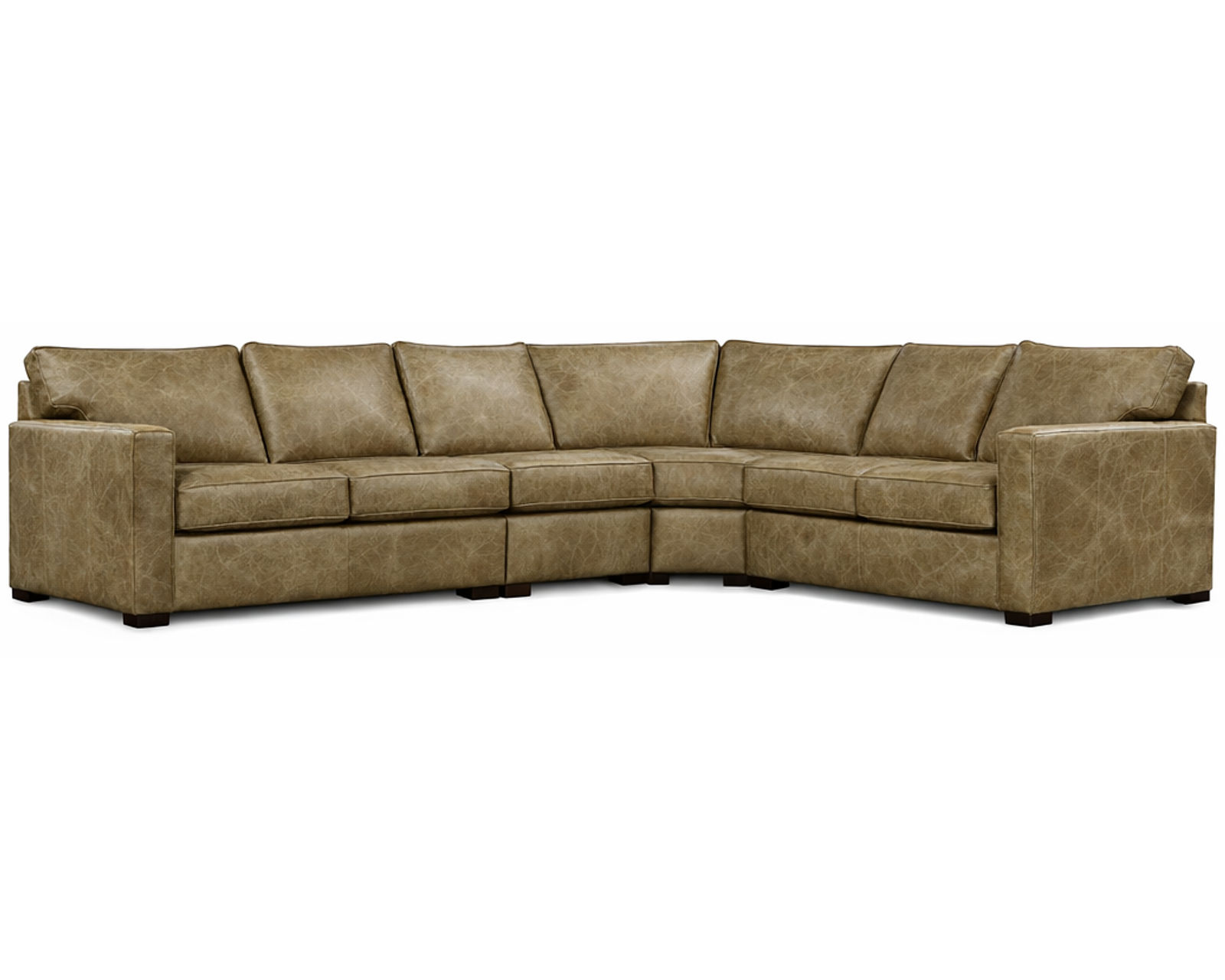 Baylor Stationary Leather Sectional (29 Top-Grain Leather Choices) - Image 6