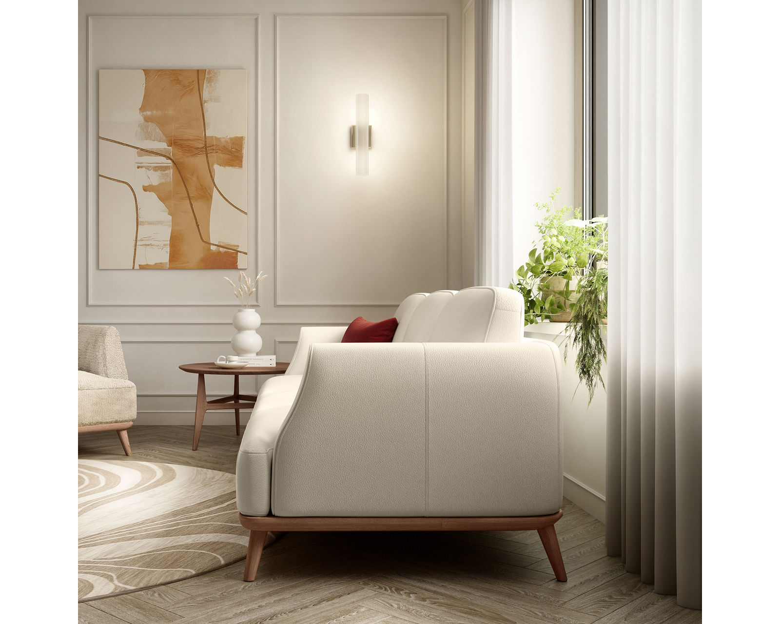 Charlotte C314 Sofa (77" or 92") +50 leathers - Image 8