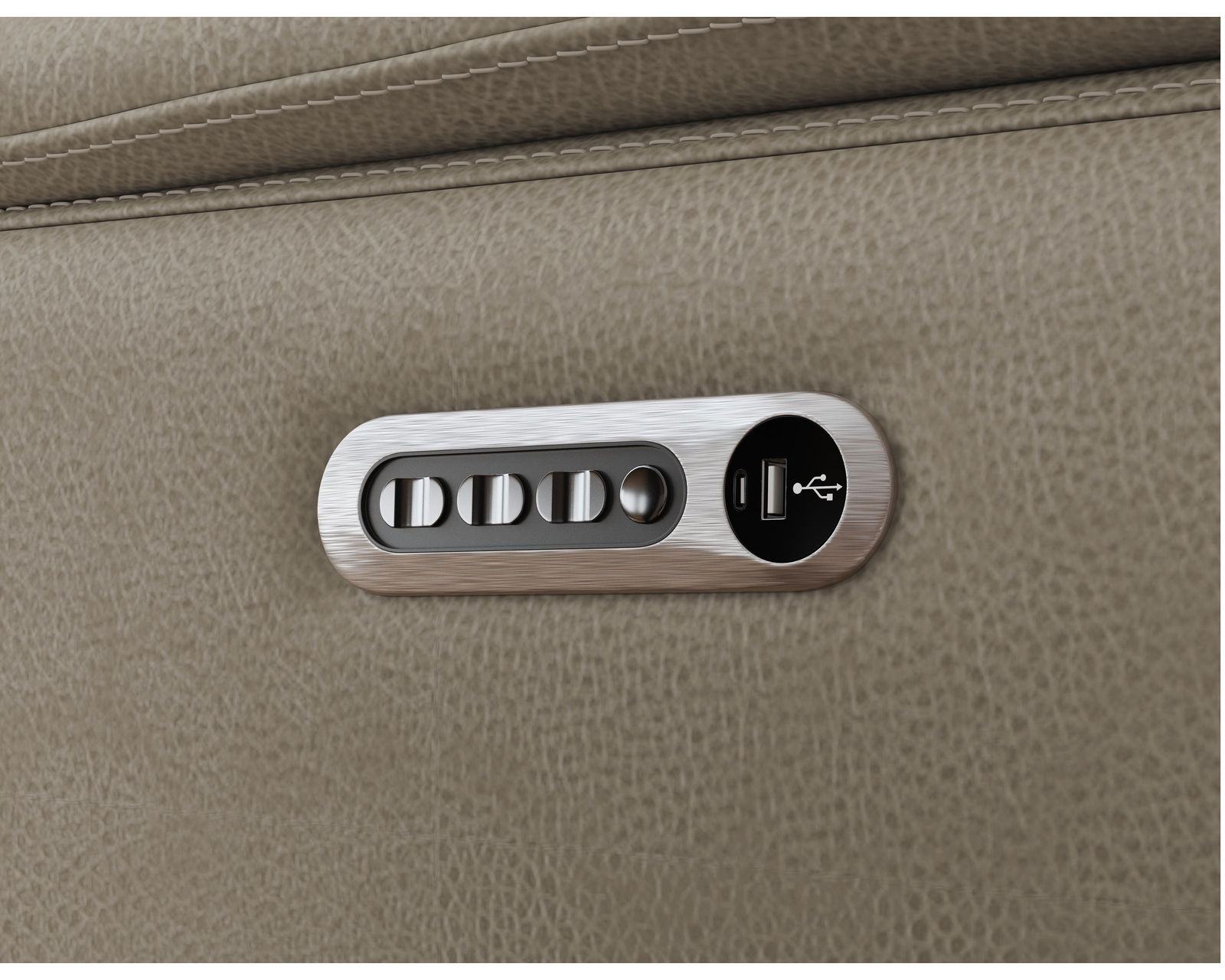 Crew Power Reclining Loveseat with Console, Power Headrests & Lumbar (Tan leather) in stock - Image 28