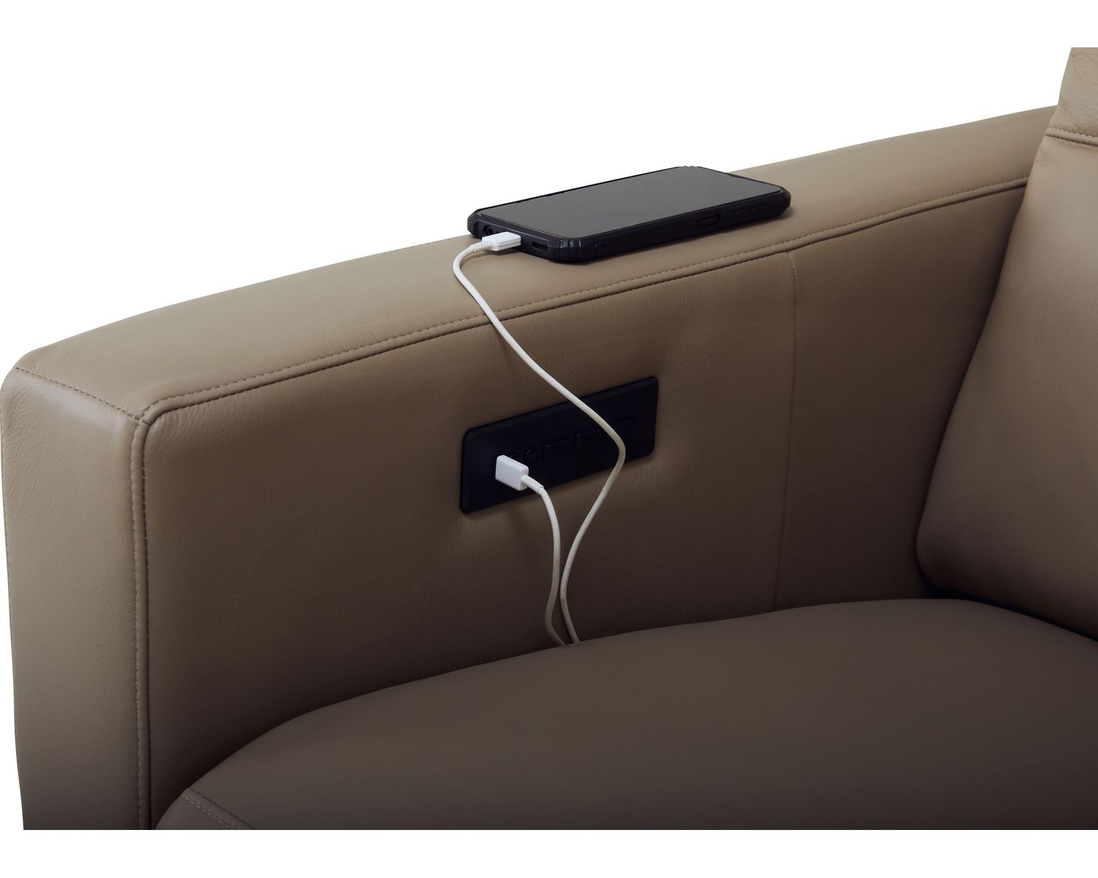 Reece 40109 Triple Power Reclining Sofa (81") +100 leathers - Image 4