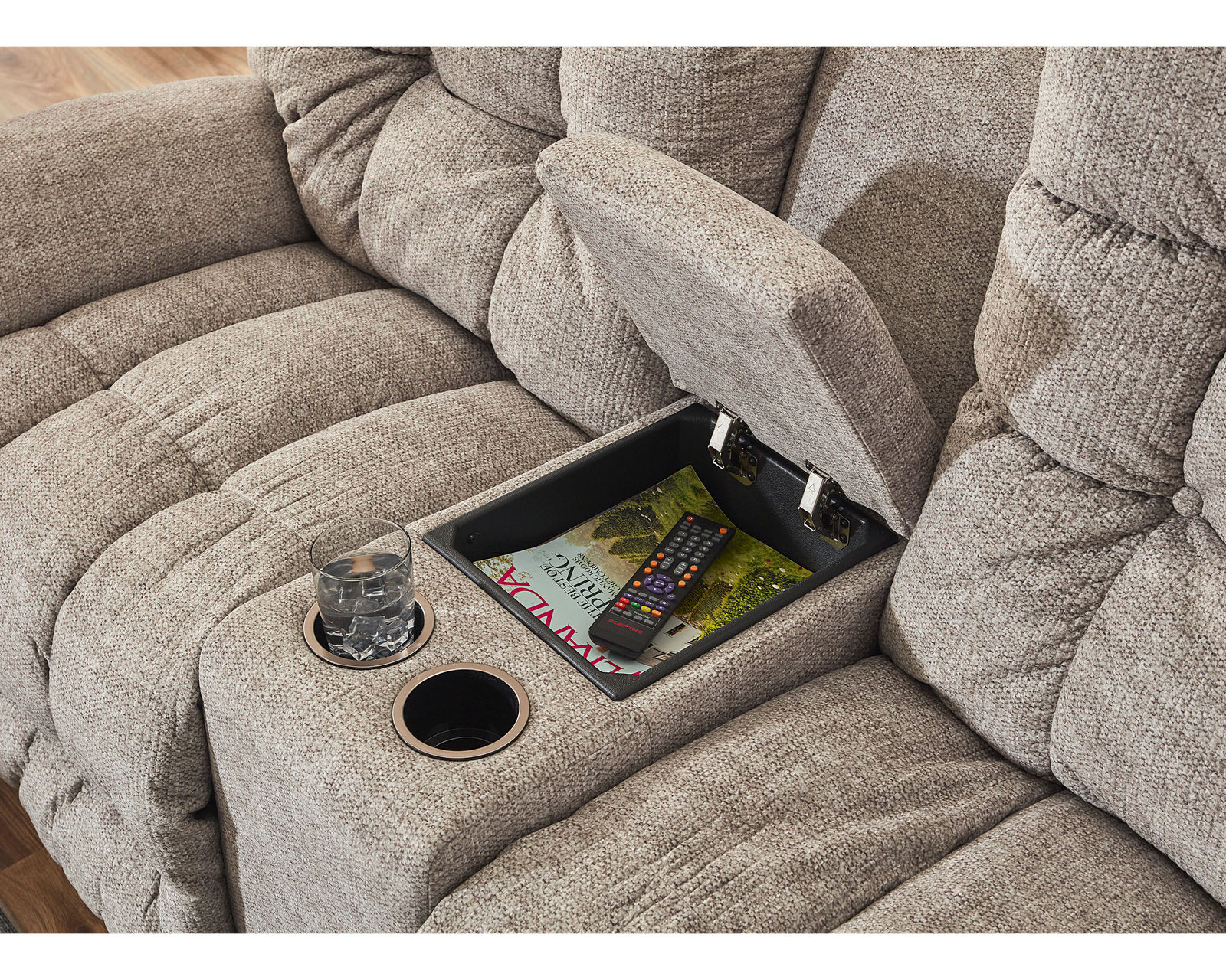 Corey Double Reclining Console Loveseat (+100 fabrics) - Image 4