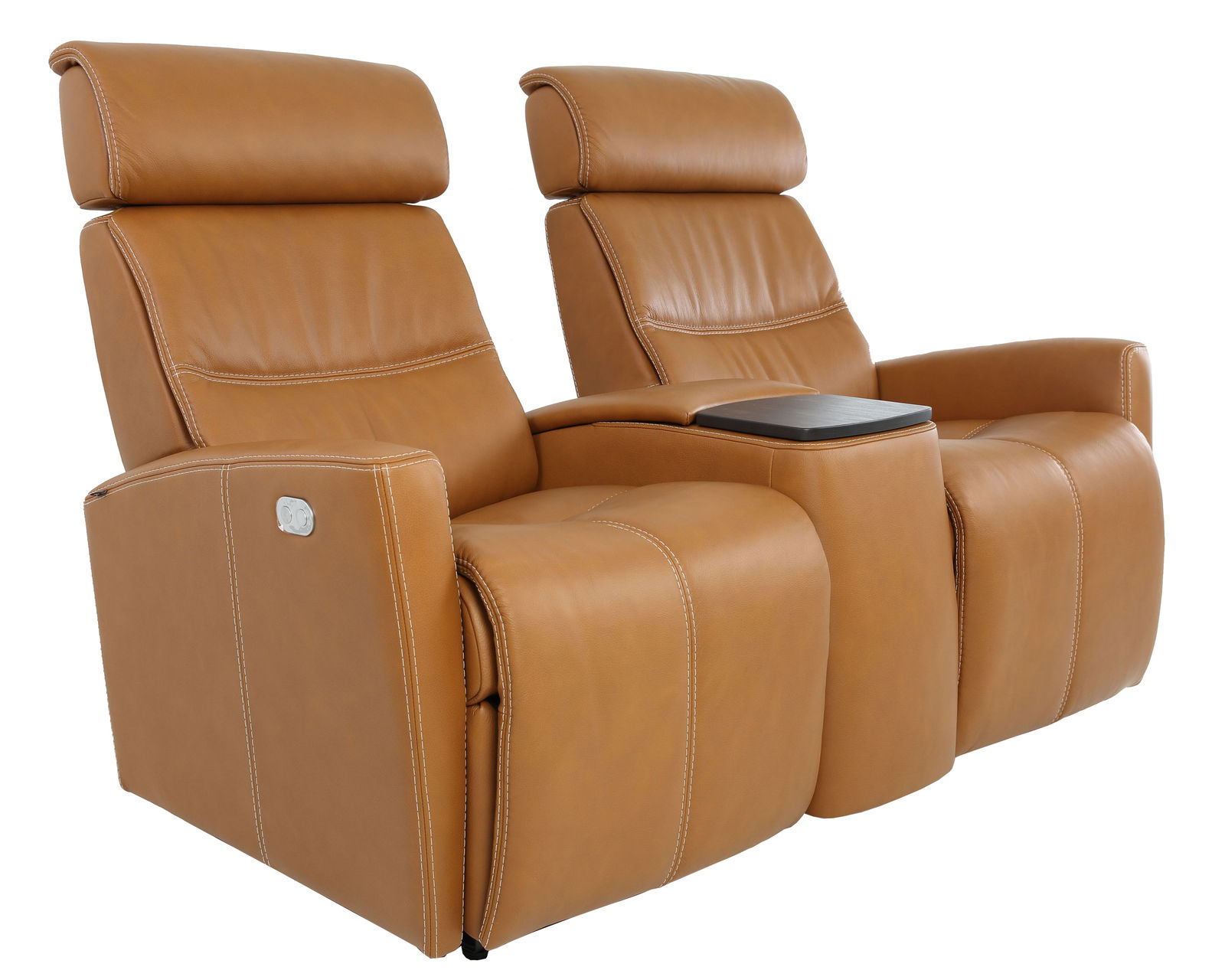 Milan Three Piece Home Theater Sectional (Made to order leathers) - Image 2