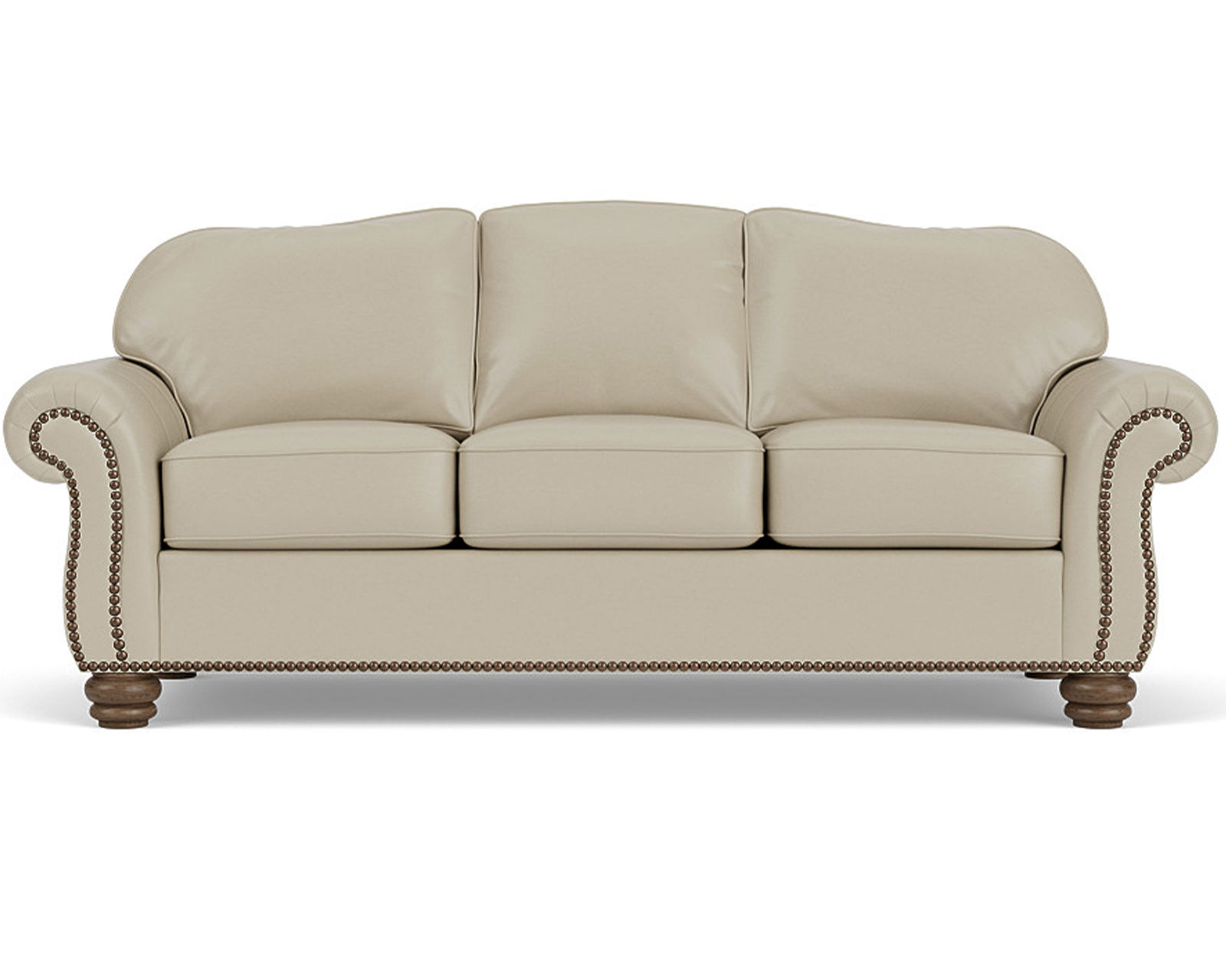 Bexley 3646 Leather Nailhead Sofa (+50 leathers) 91"