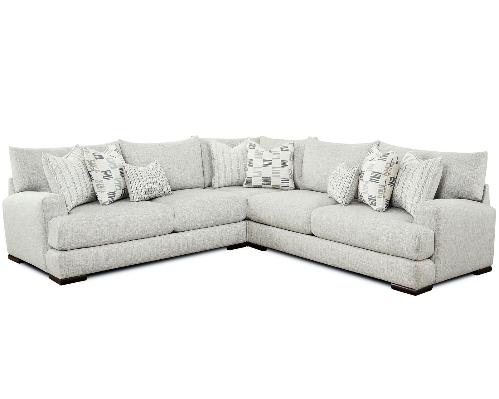 Entice Paver Sectional Three Piece Stationary Sectional