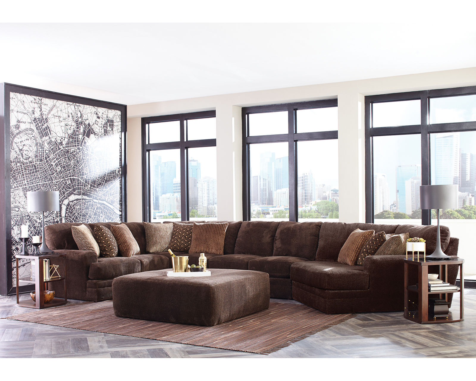 Mammoth Modular Sectional in Smoke (15 Pieces Available) - Image 25