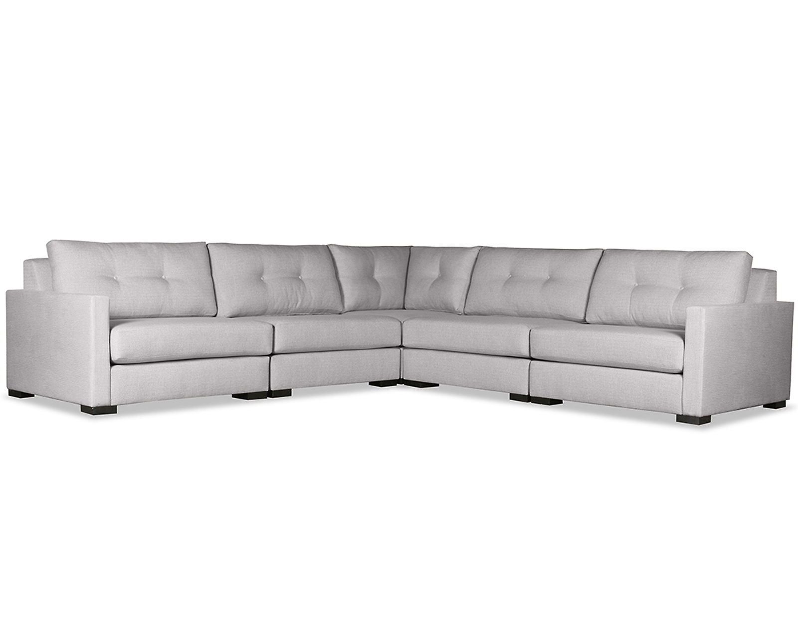 Chester Buttoned 5 Pieces Modular Sectional (Choice of Colors) - Image 2