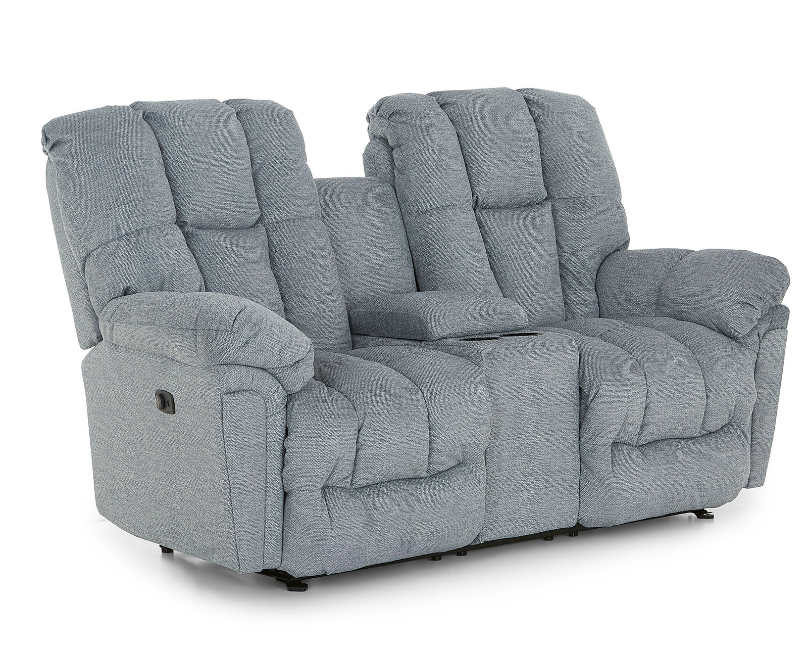 Lucas Double Reclining Console Loveseat (+100 fabrics)