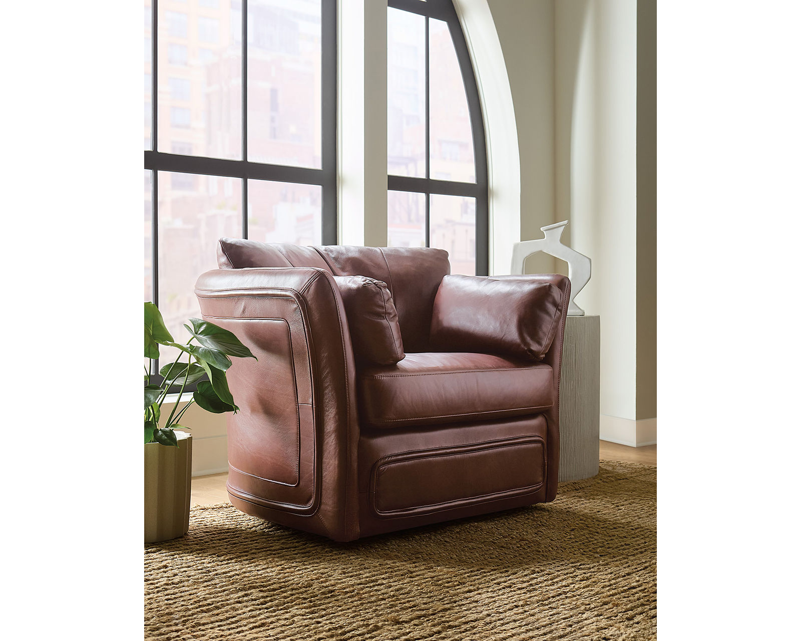 Woodstock 92" Leather Sofa (In stock) - Image 10