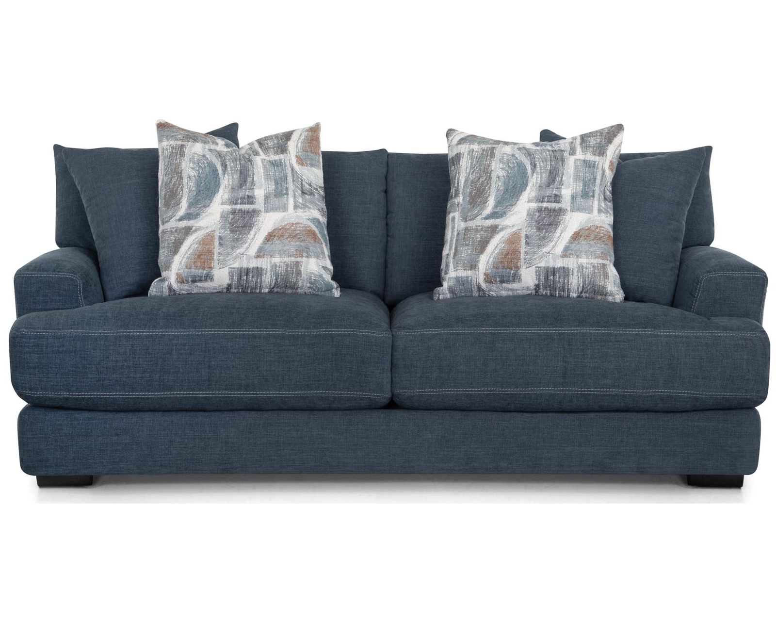 Camden 87" Casual Modern Sofa (Relaxed Modern Style. Deep Comfort)