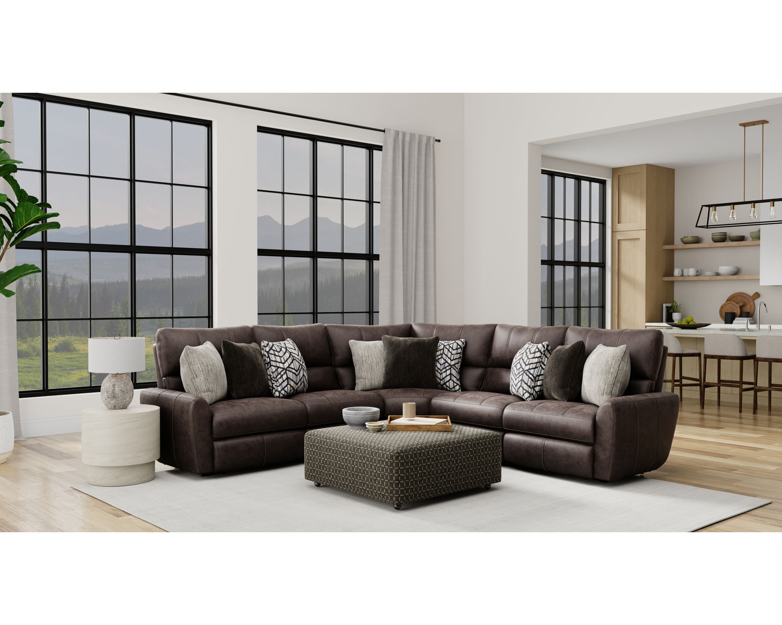 Royster Deep Seat Three Piece Power Reclining Sectional - 400 lb. per recliner - Image 14