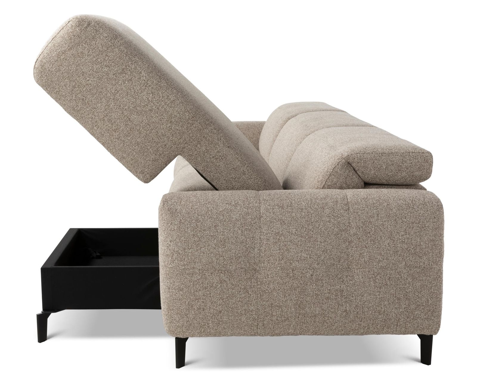Capri C325 Two-Piece Chaise Sectional (+45 fabrics) - Image 6