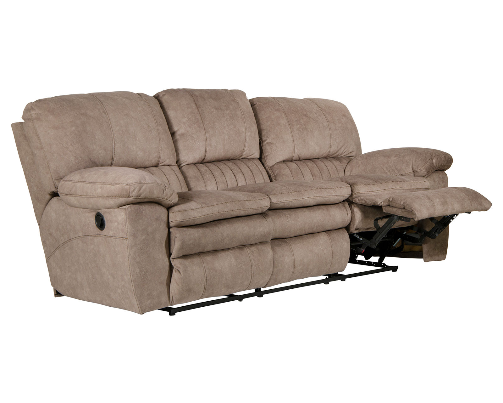 Reyes 91" LayFlat Reclining Sofa in Graphite - Image 4