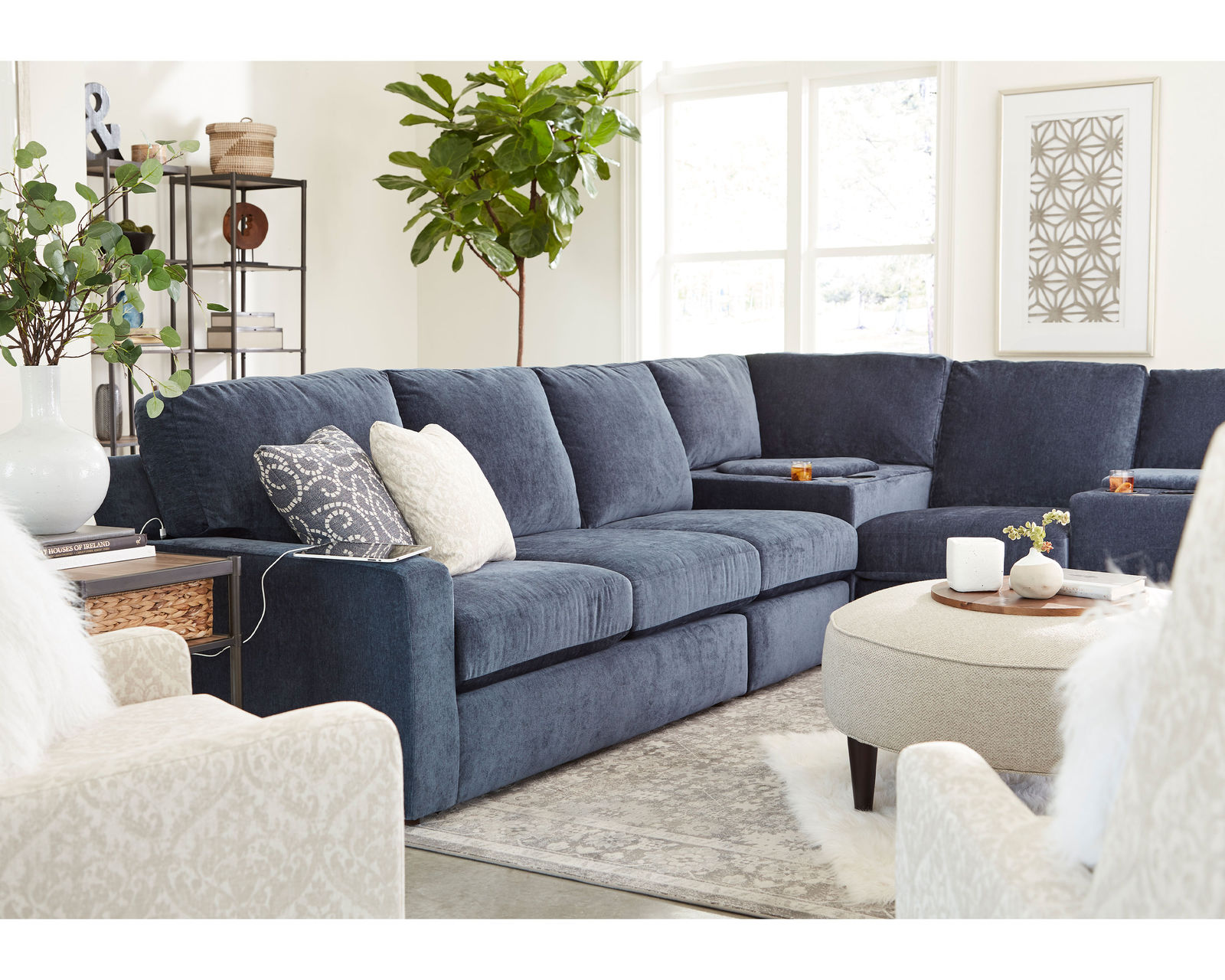 Dovely Stationary Sectional (+139 fabrics) - Image 20