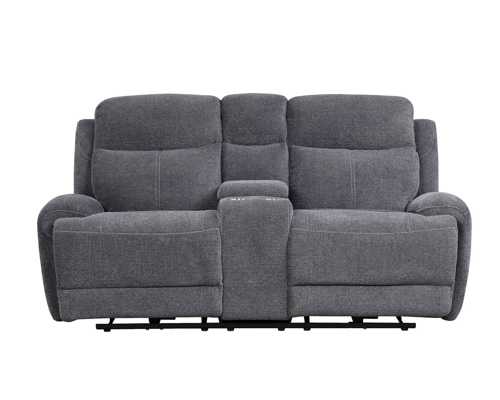 Bowie Grey Power Headrest Power Reclining Sofa - Image 3