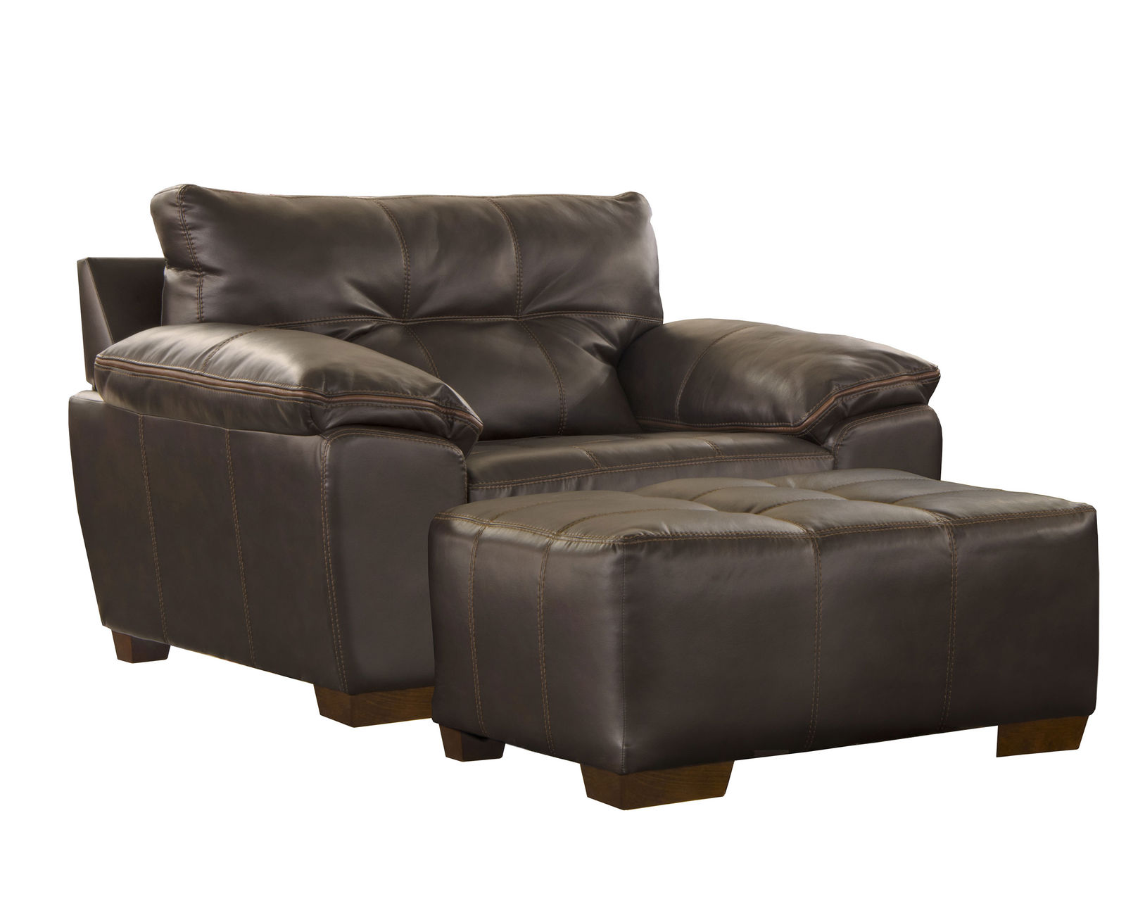 Hudson 97" Faux Leather Sofa (Includes Pillows) - 2 Colors - Image 7