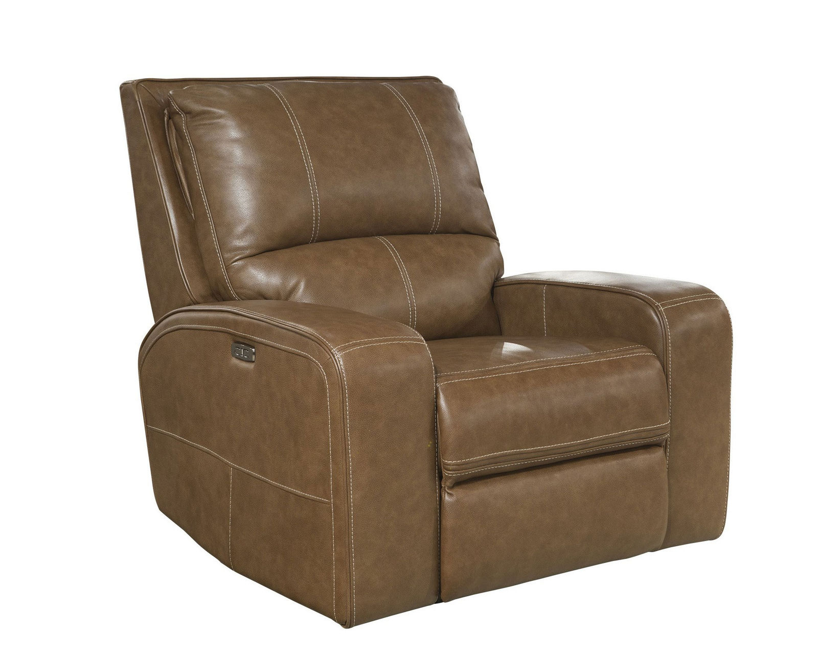Swift Bourbon Leather Power Headrest Power Reclining Sofa - Image 6
